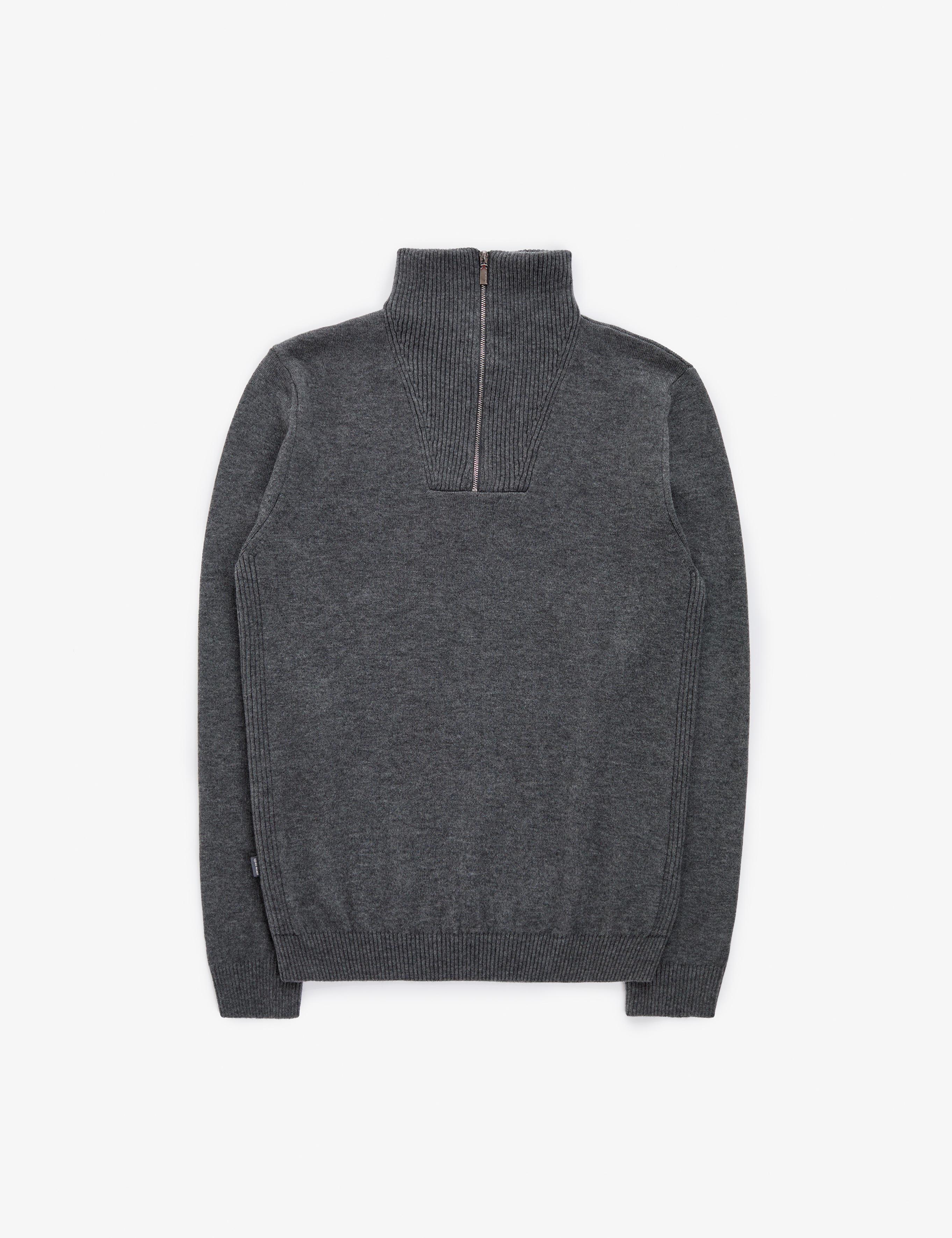 Gri Melanj Regular Fit Kazak