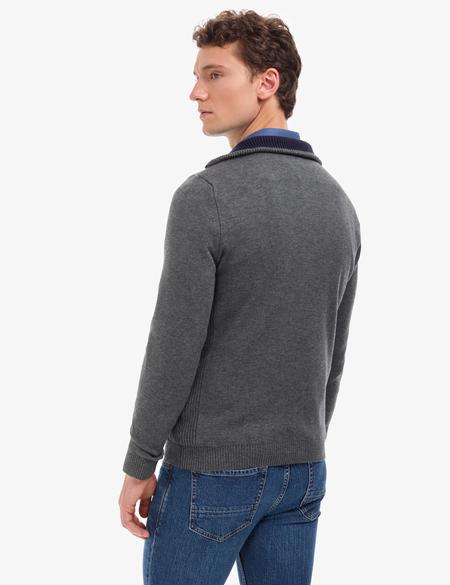 Gri Melanj Regular Fit Kazak - 50315714009