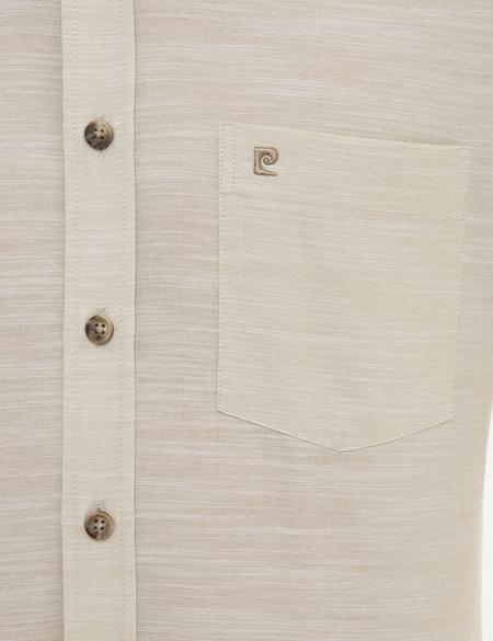 Bej Regular Fit Kısa Kollu Gömlek - 50223806047