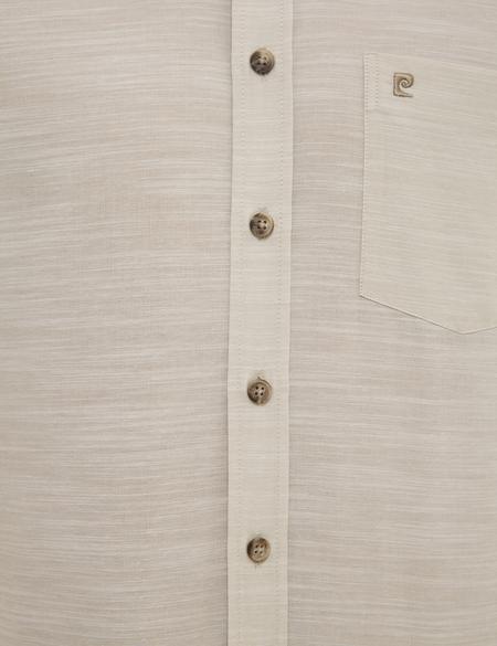 Bej Regular Fit Kısa Kollu Gömlek - 50223806047