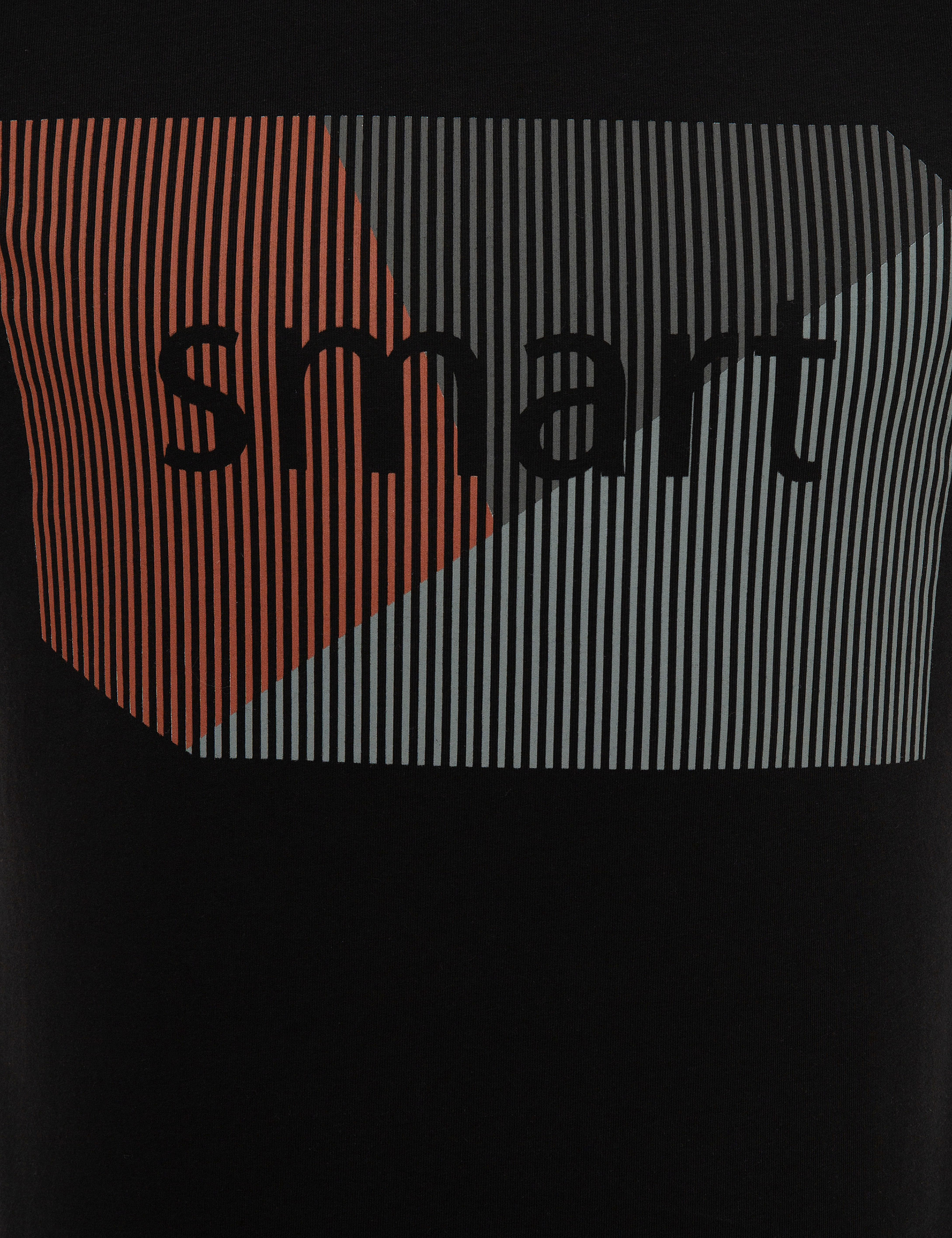 Siyah Slim Fit Bisiklet Yaka T-Shirt - 50226356019