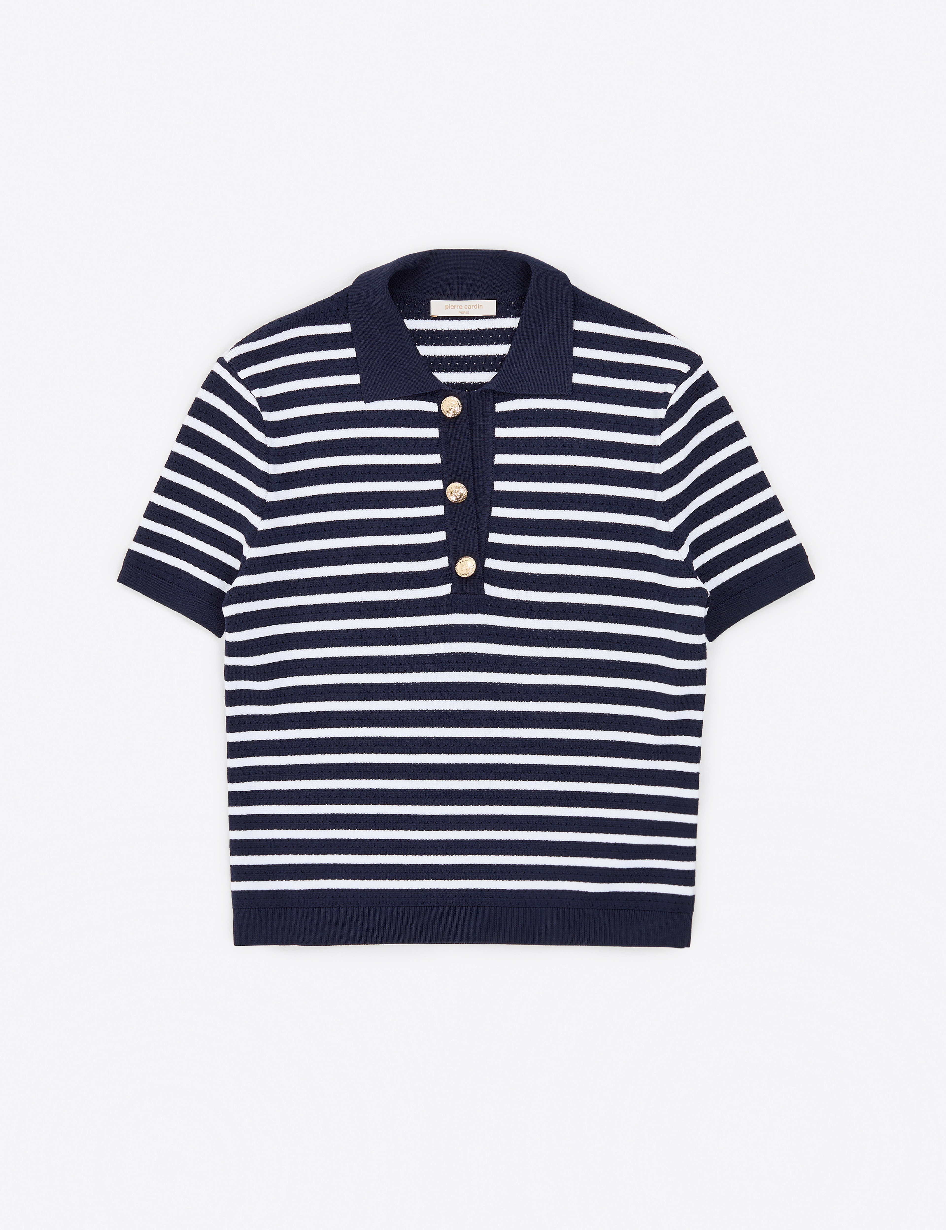 Lacivert Slim Fit Polo Yaka Triko Tişört - Image 6