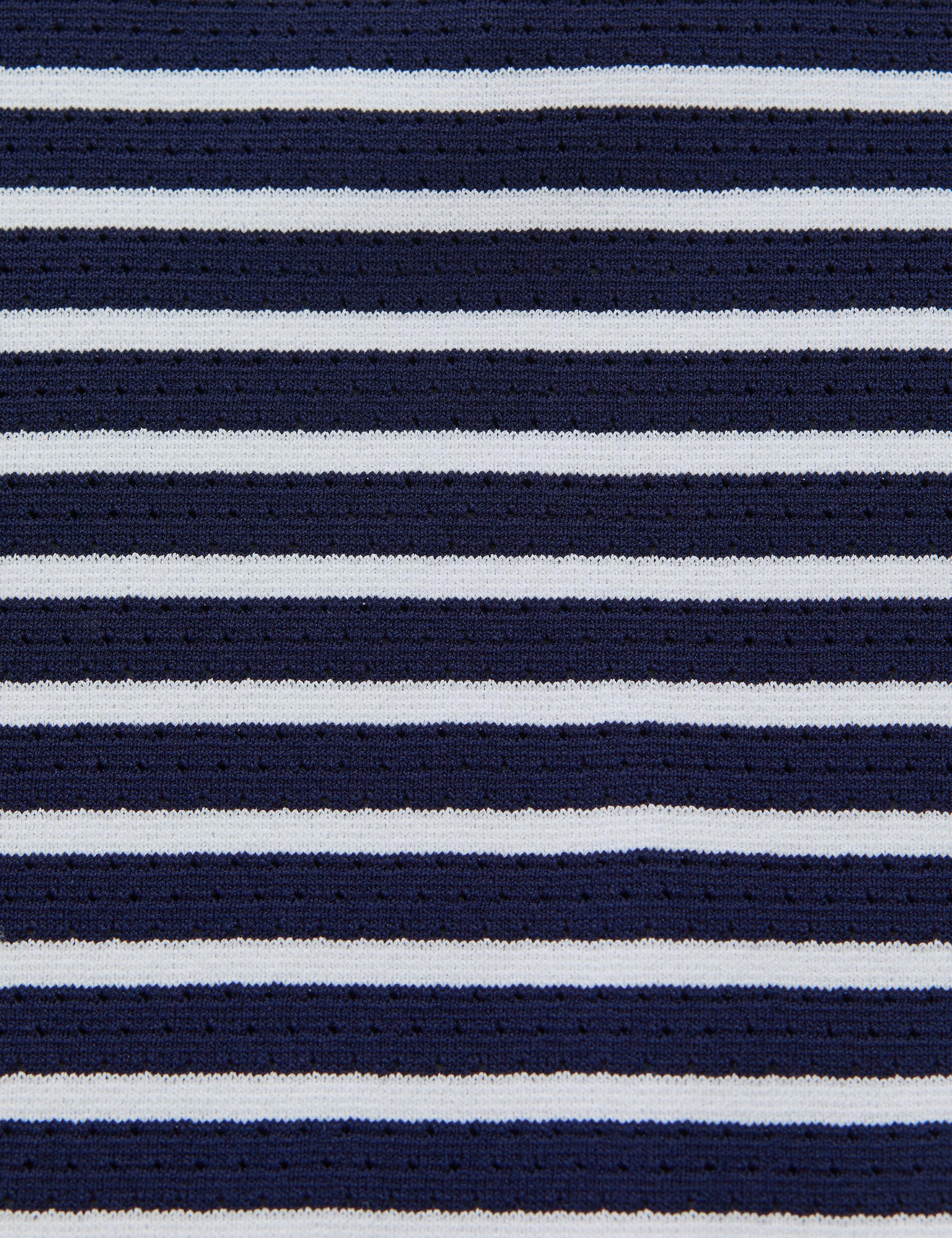 Lacivert Slim Fit Polo Yaka Triko Tişört - Image 7