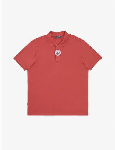 Kiremit Slim Fit %100 Pamuk Düğmeli Polo Yaka Basic Tişört
