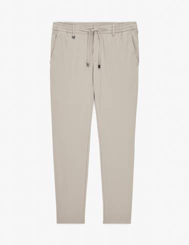 Bej Ex. Slim Fit Beli Kordonlu Klasik Jogger Pantolon