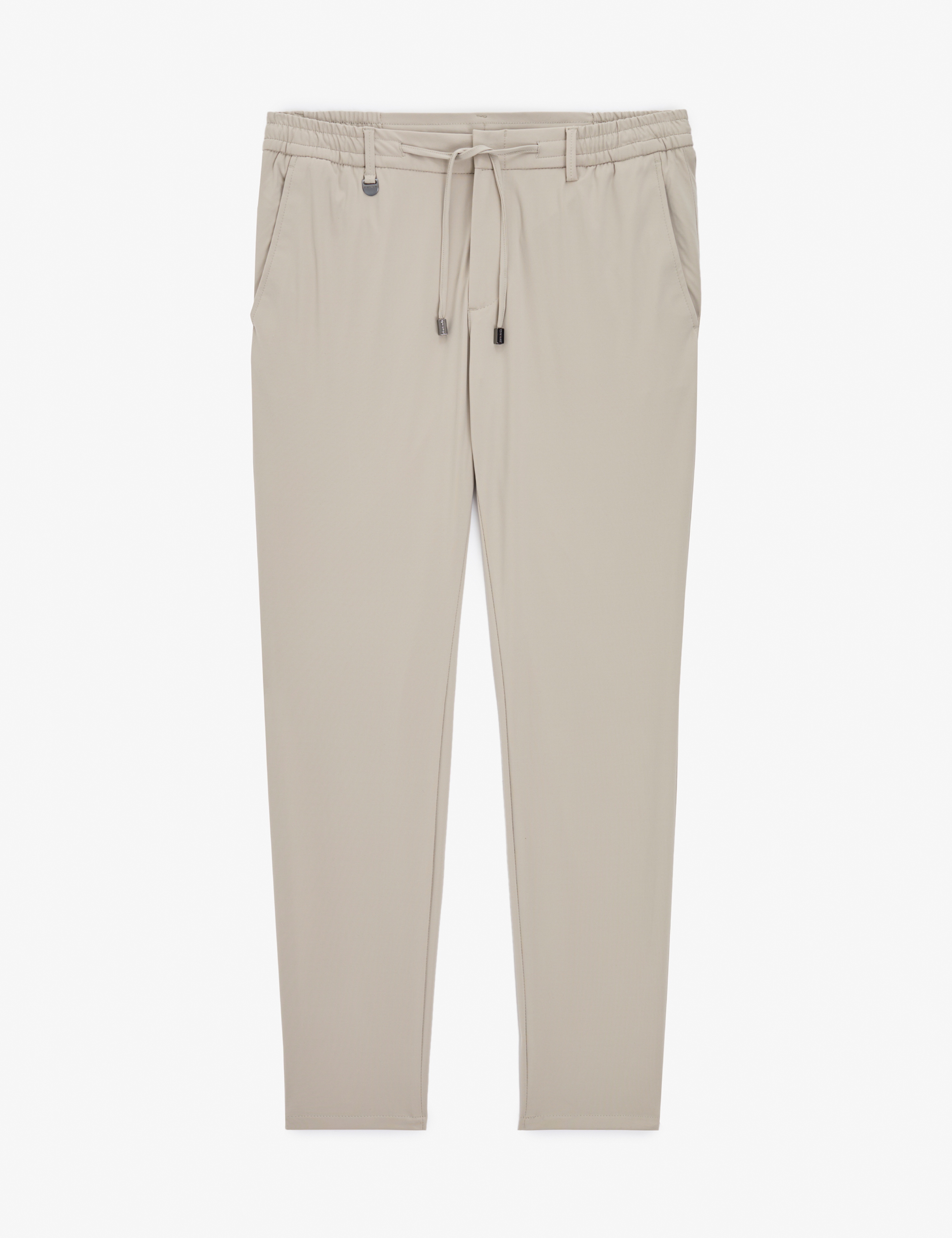 Bej Ex. Slim Fit Beli Kordonlu Klasik Jogger Pantolon - Image 5