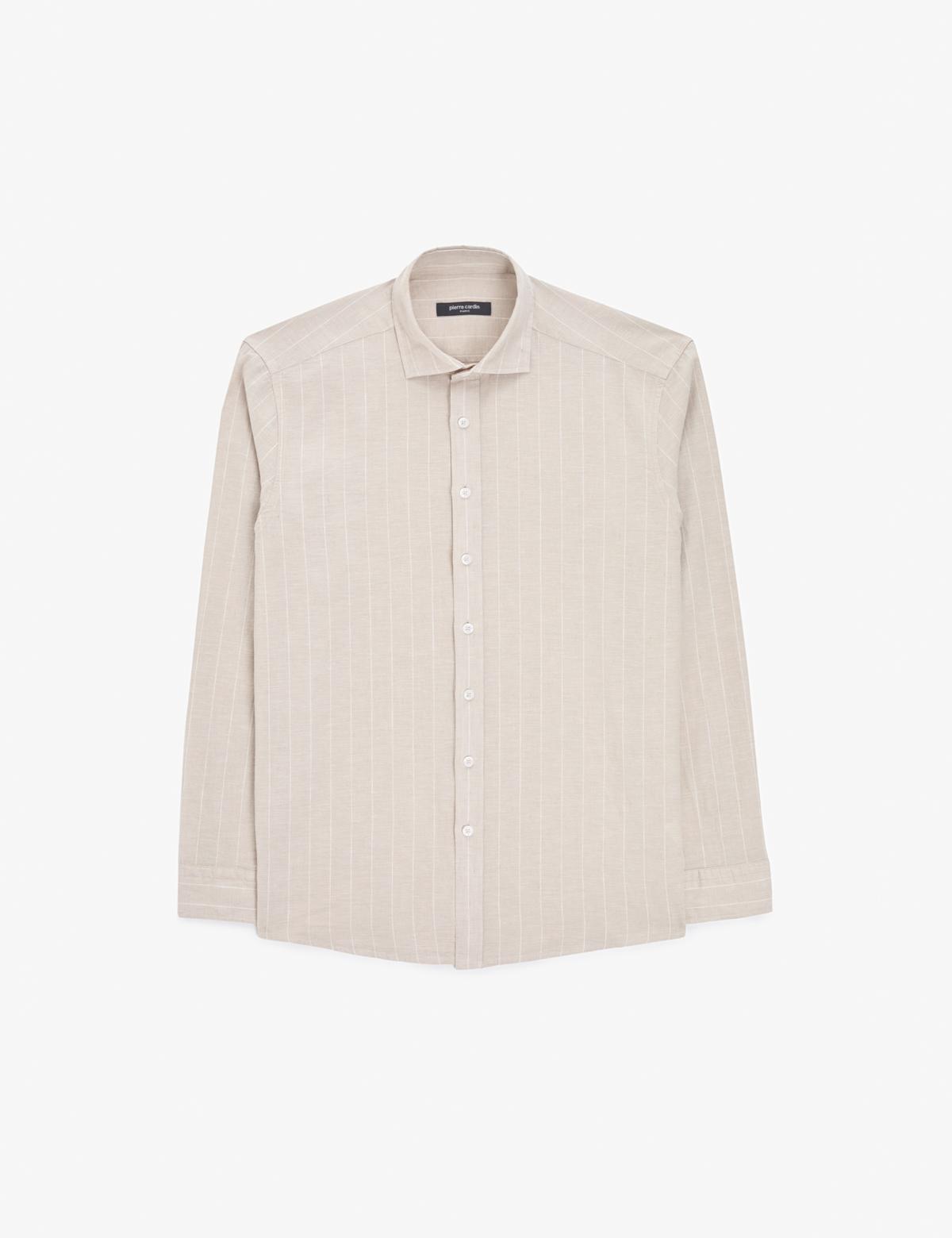 Bej Regular Fit Uzun Kollu Gömlek - 50320900001