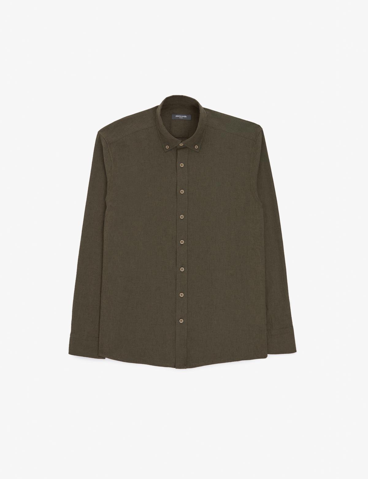 Haki Regular Fit Uzun Kollu Gömlek - 50320941013