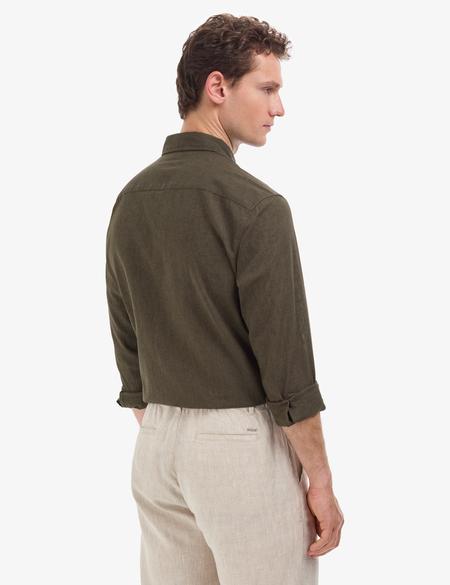 Haki Regular Fit Uzun Kollu Gömlek - 50320941013