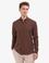 Koyu Kahverengi Regular Fit Uzun Kollu Gömlek