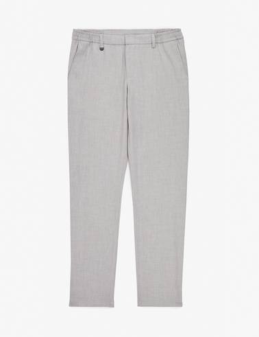 Gri Slim Fit Beli Lastikli Klasik Jogger Pantolon