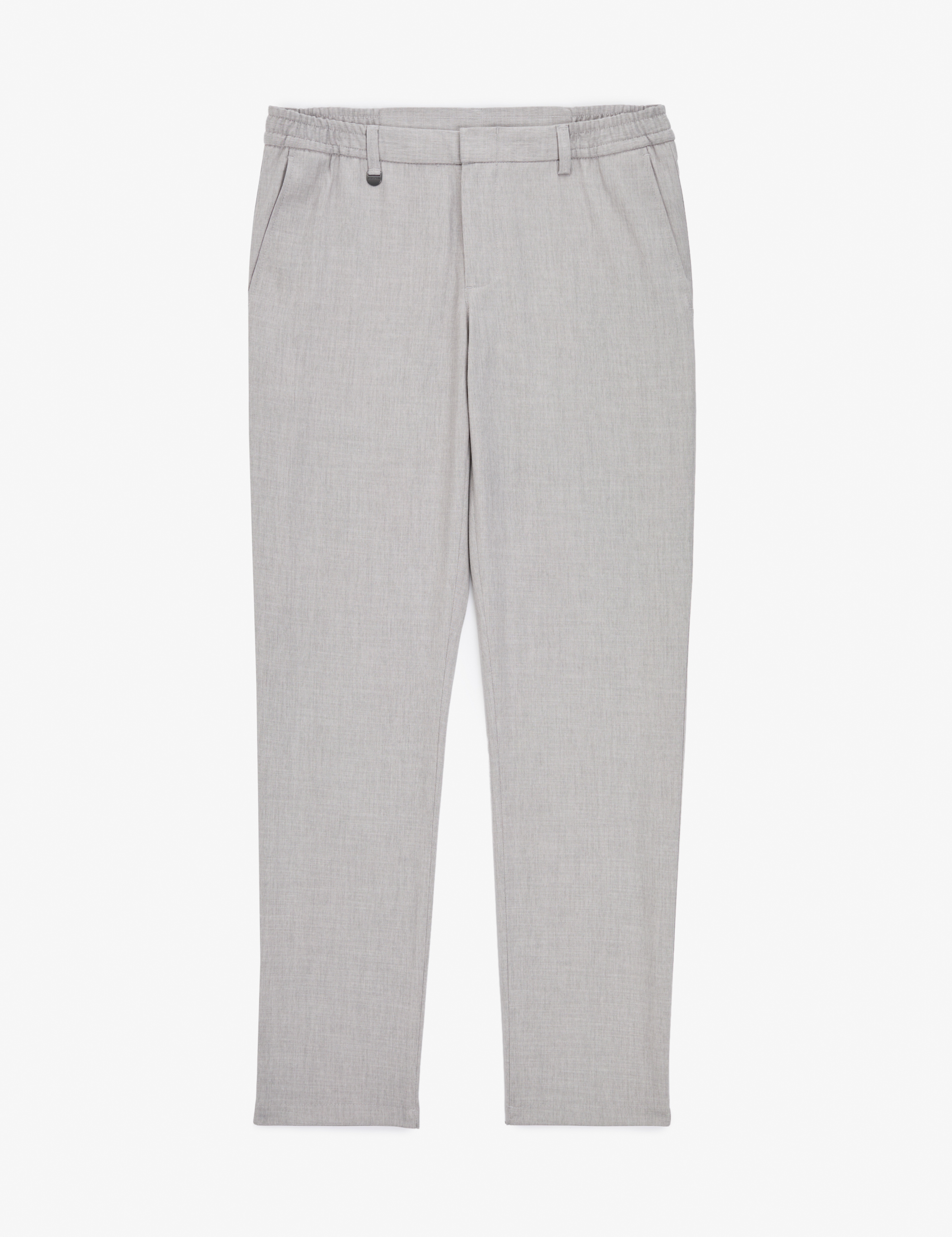 Gri Slim Fit Beli Lastikli Klasik Jogger Pantolon - Image 5