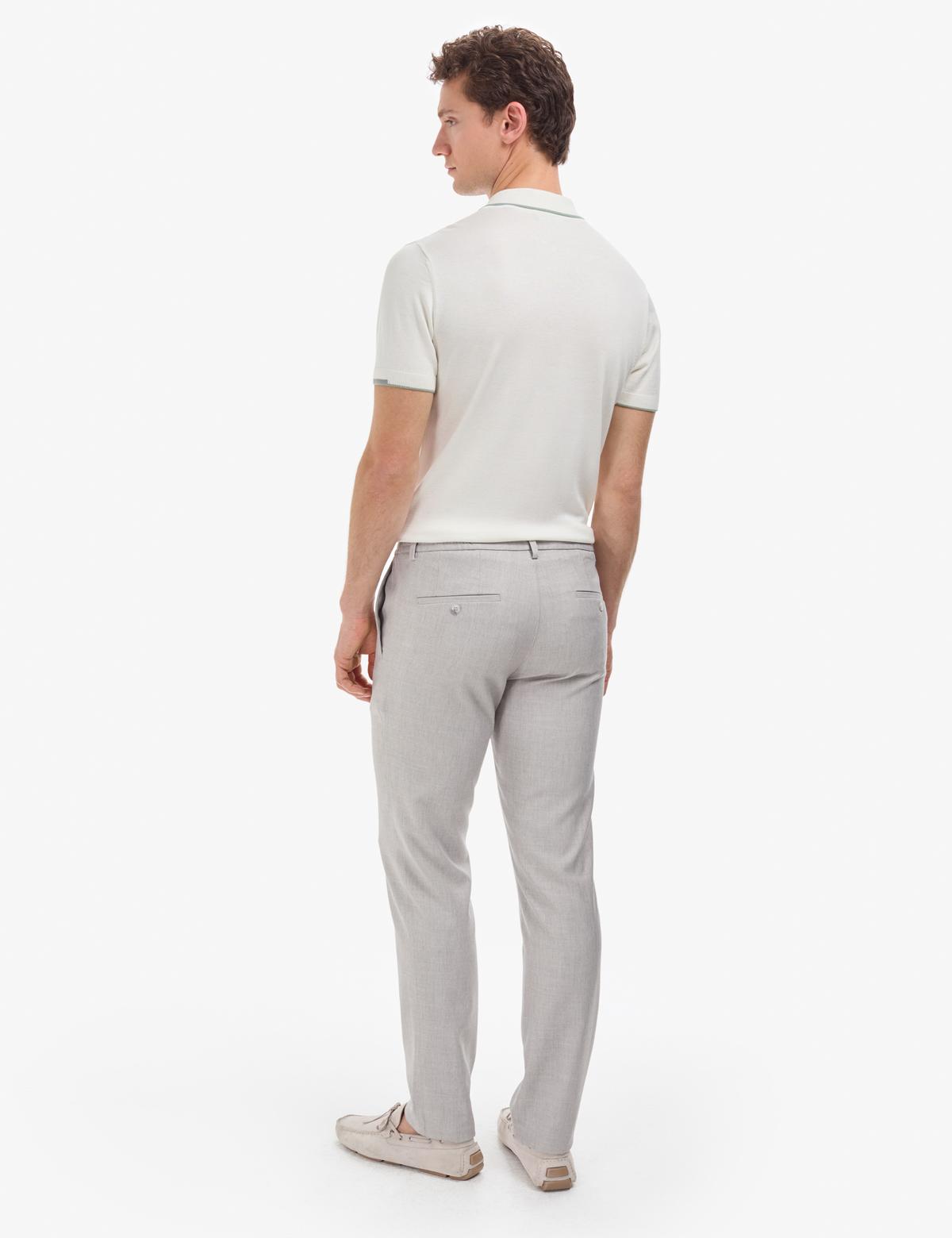 Gri Slim Fit Kumaş Pantolon - 50319646111