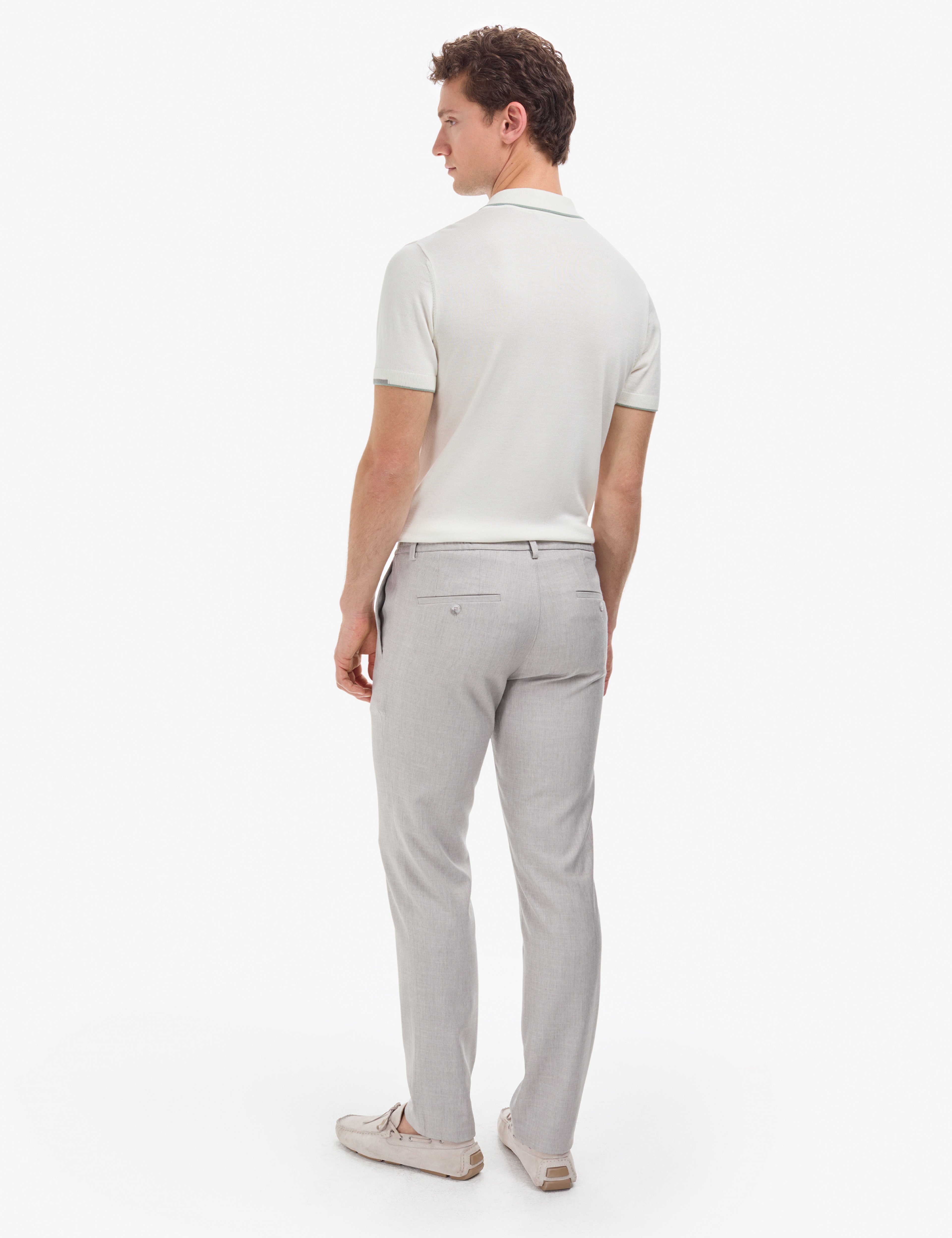 Gri Slim Fit Beli Lastikli Klasik Jogger Pantolon