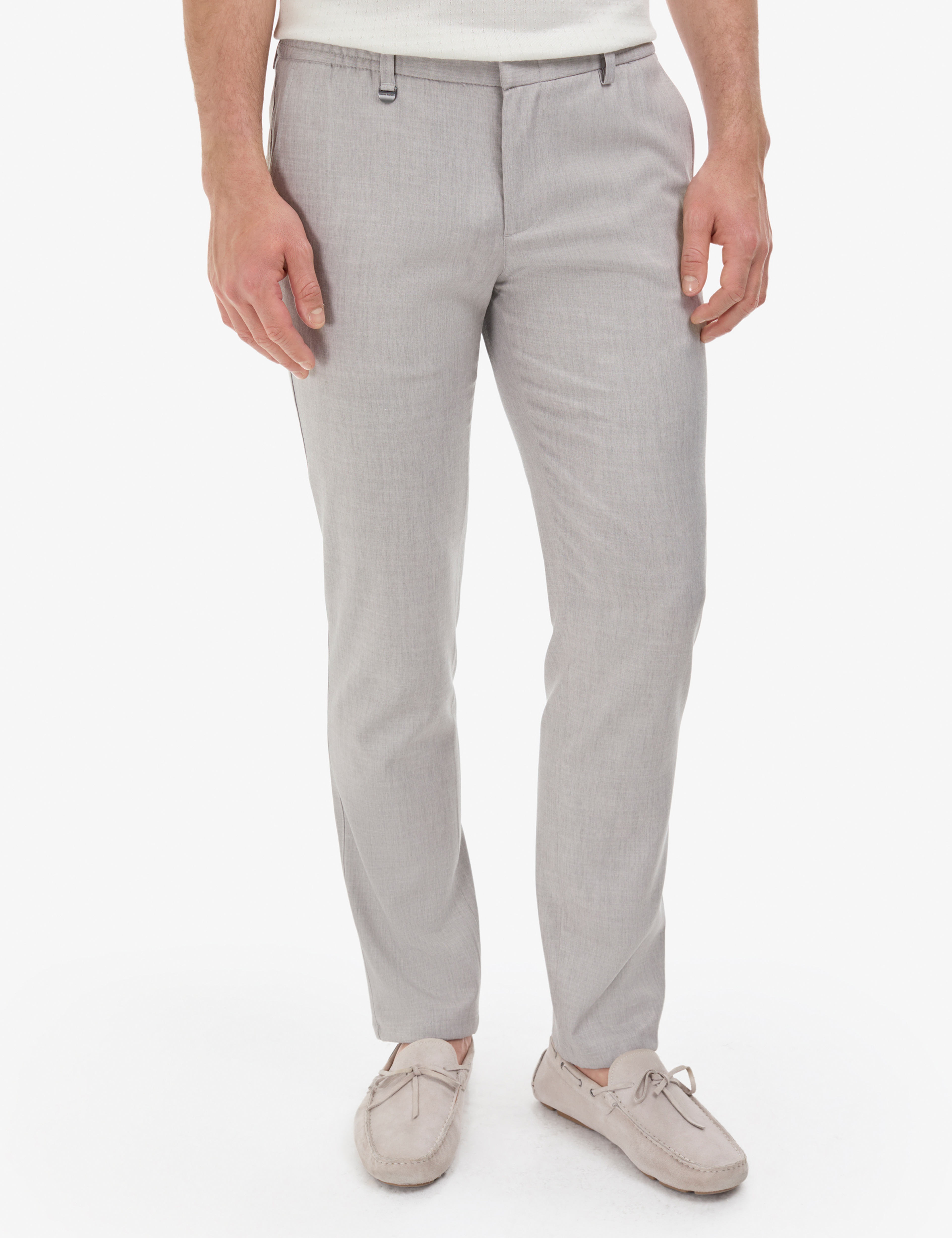 Gri Slim Fit Beli Lastikli Klasik Jogger Pantolon