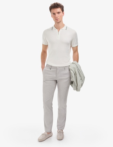 Gri Slim Fit Beli Lastikli Klasik Jogger Pantolon
