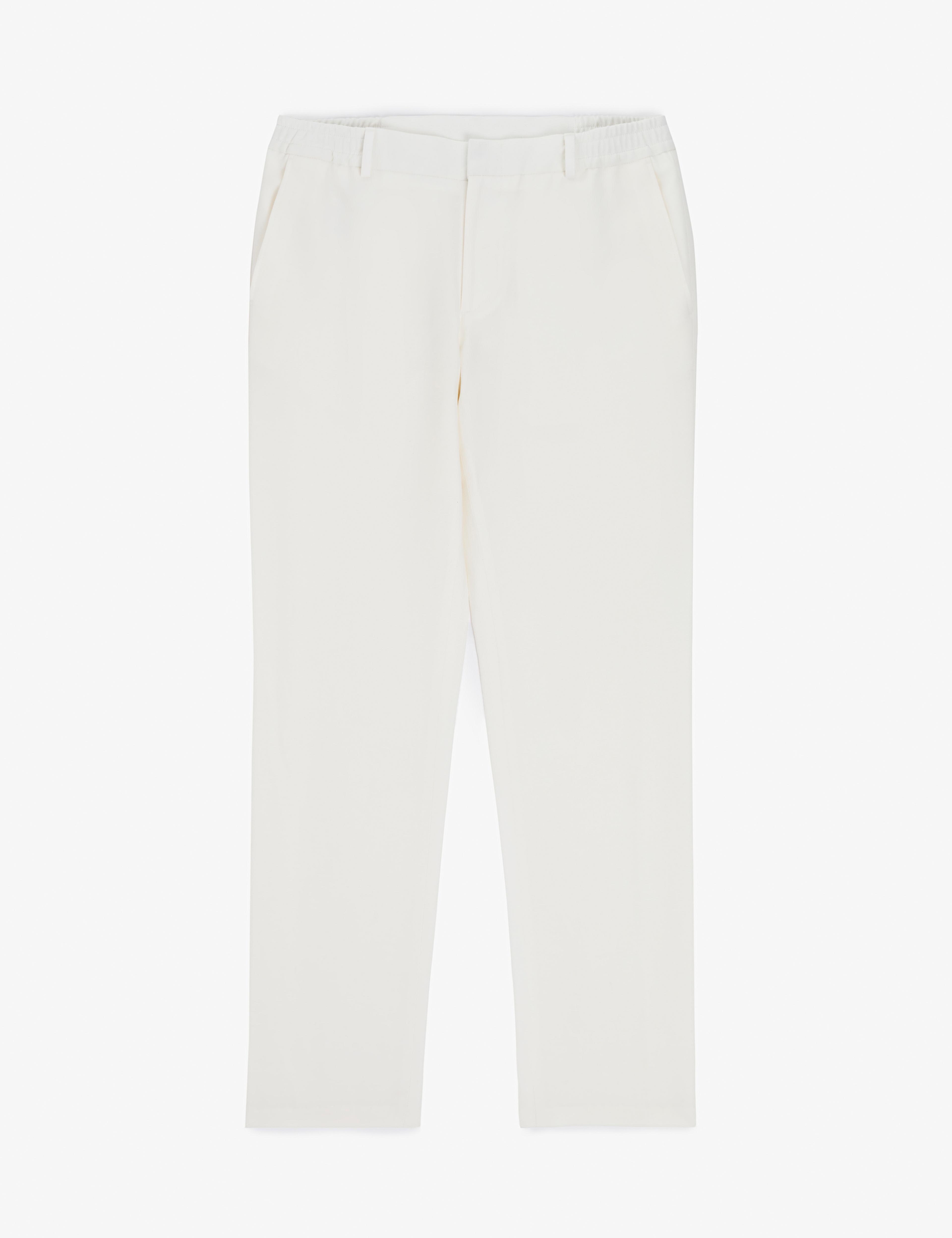 Ekru Slim Fit Keten Karışımlı Takım Elbise - Image 7