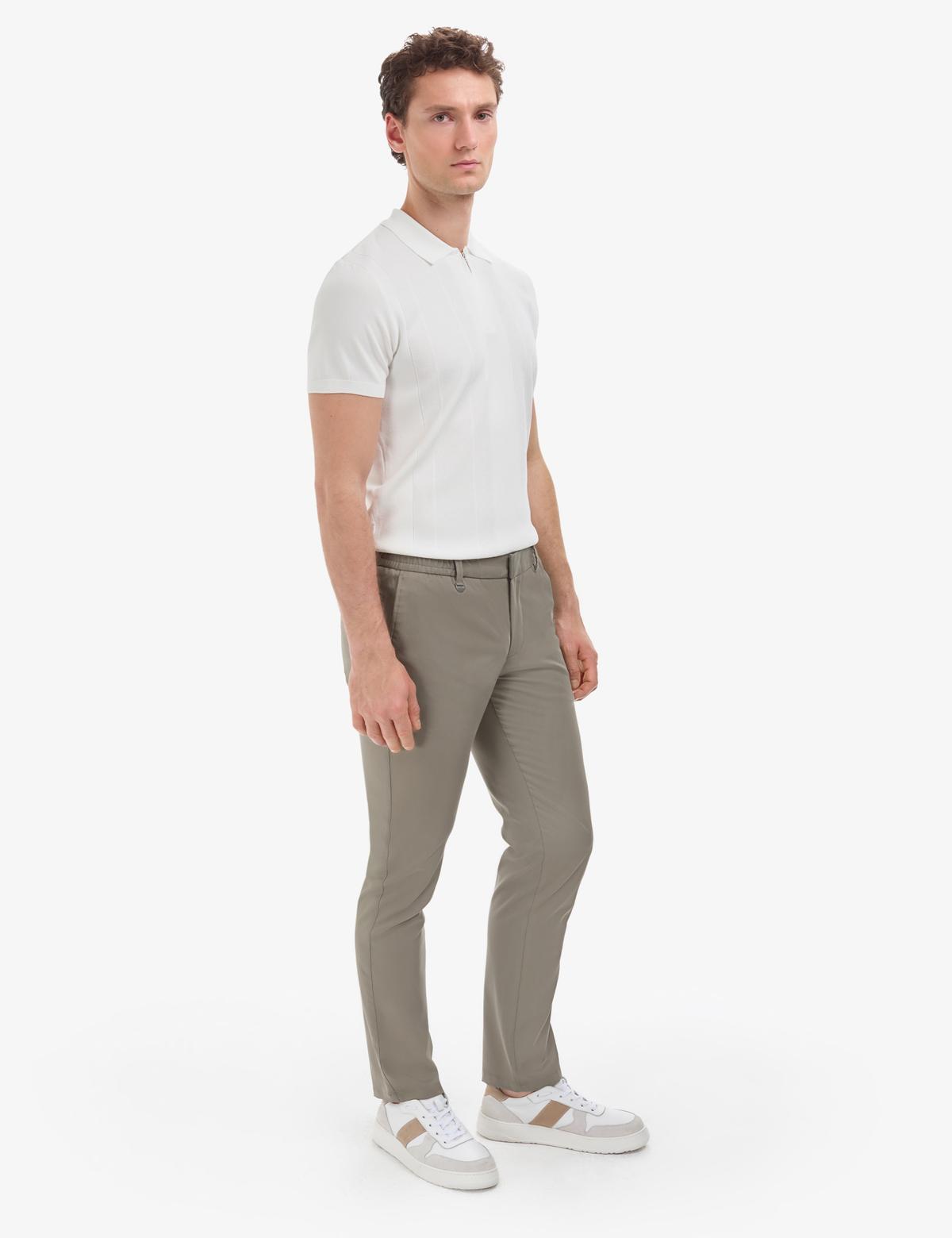 Yeşil Slim Fit Kumaş Pantolon - 50324276041