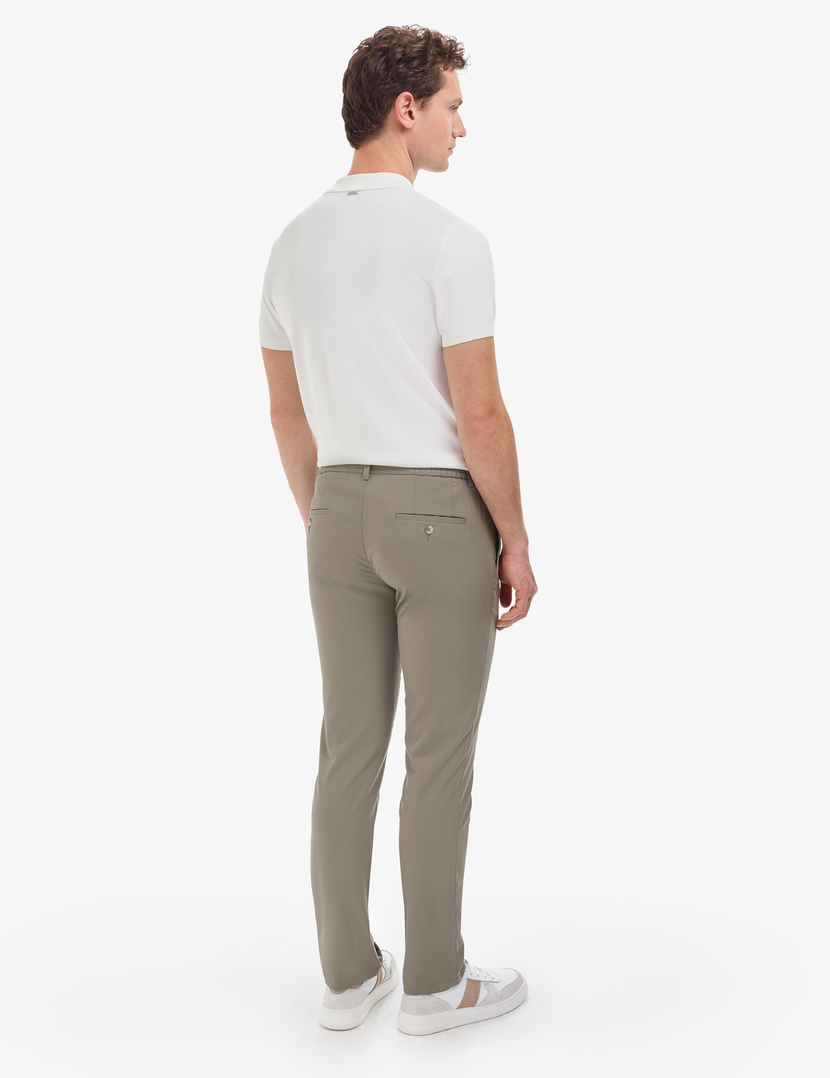 Yeşil Slim Fit Kumaş Pantolon