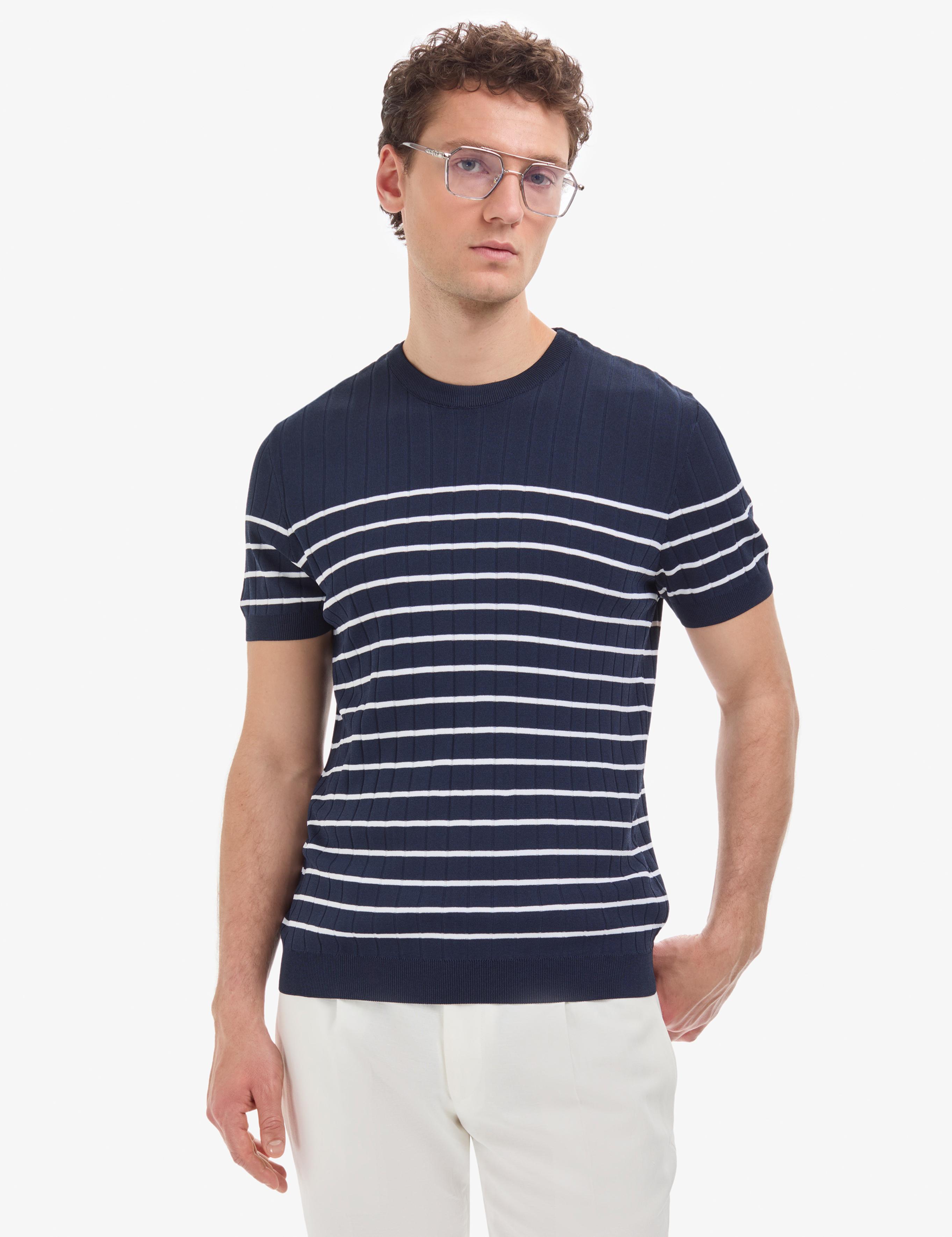 Lacivert Slim Fit Kazak