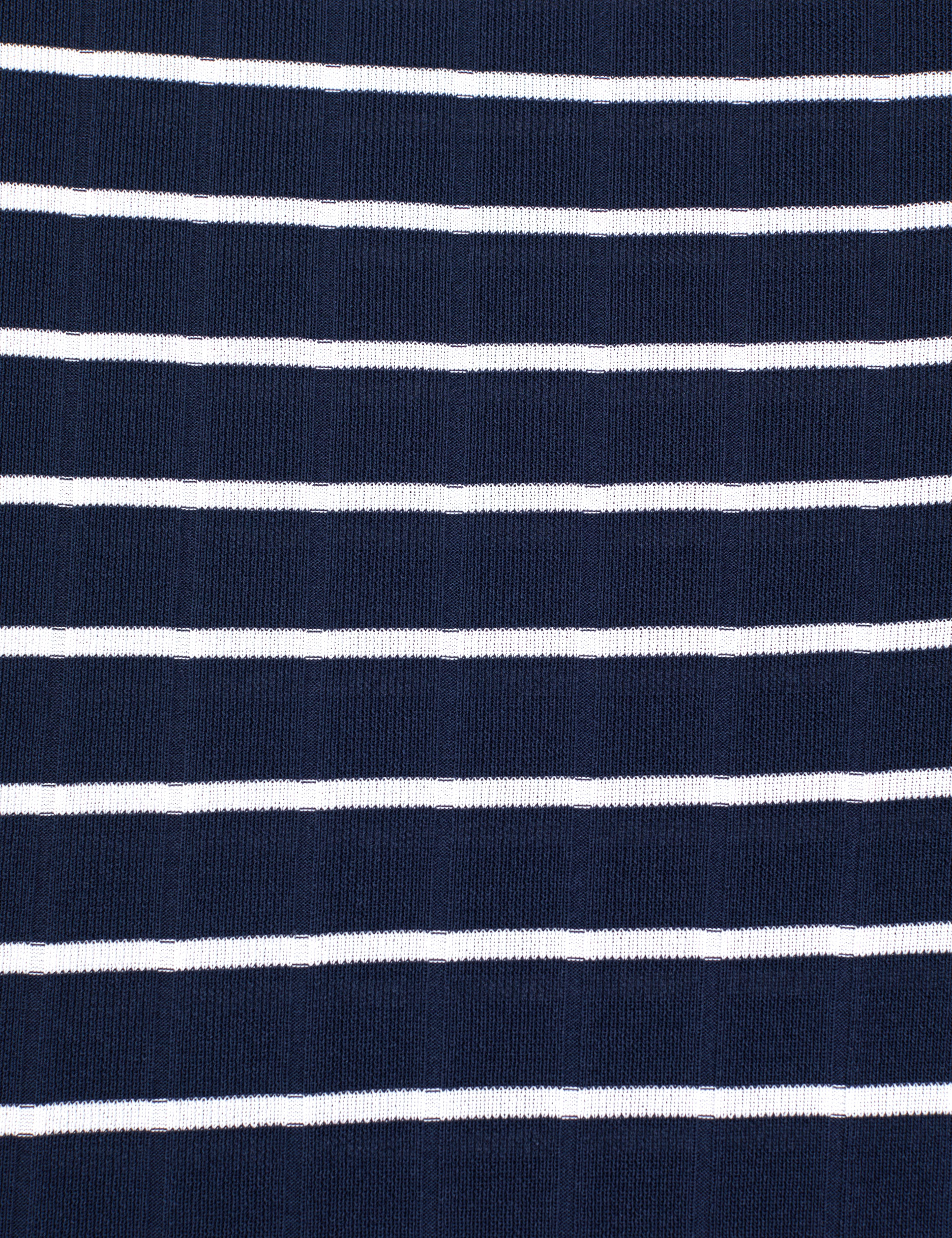 Lacivert Slim Fit Bisiklet Yaka Triko Tişört - Image 7