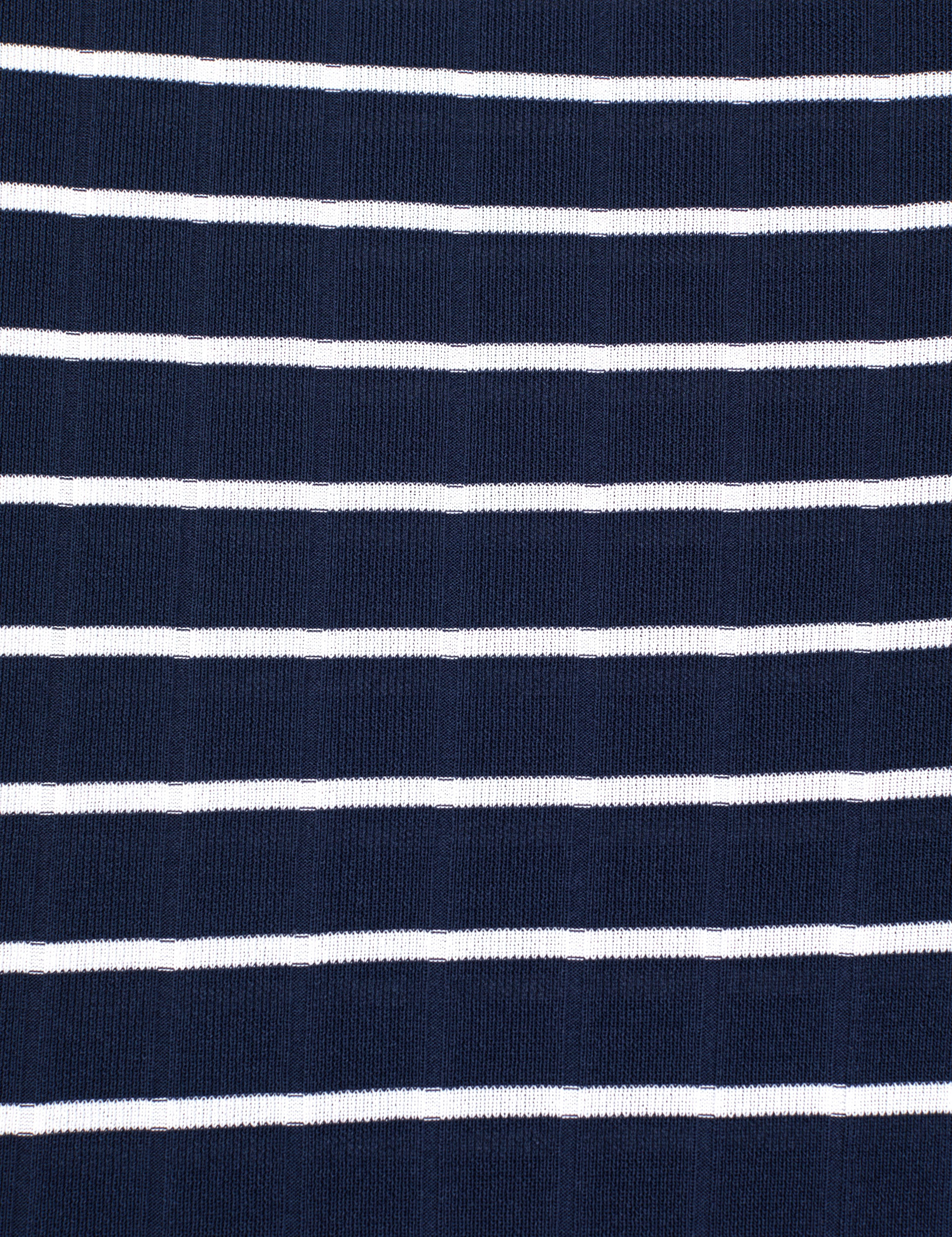 Lacivert Slim Fit Bisiklet Yaka Triko Tişört