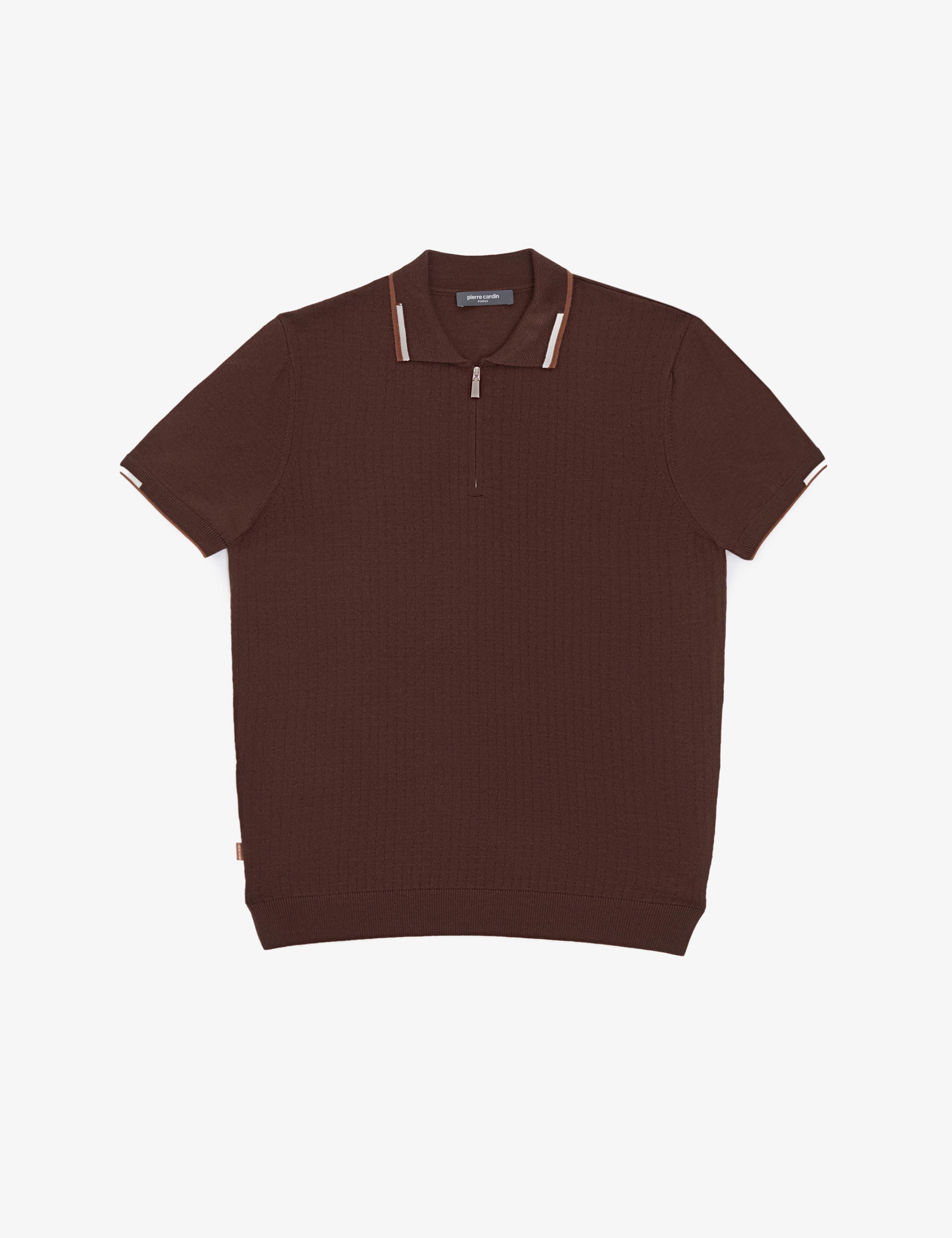 Kahverengi Slim Fit Kazak