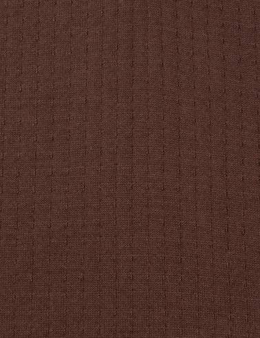 Kahverengi Slim Fit Polo Yaka Fermuarlı Triko Tişört