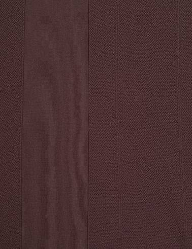 Koyu Kahverengi Slim Fit Polo Yaka Fermuarlı Triko Tişört
