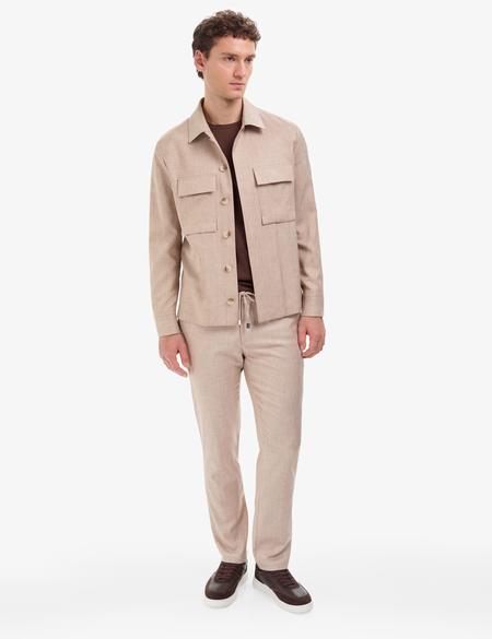 Bej Regular Fit Ceket - 50319599089