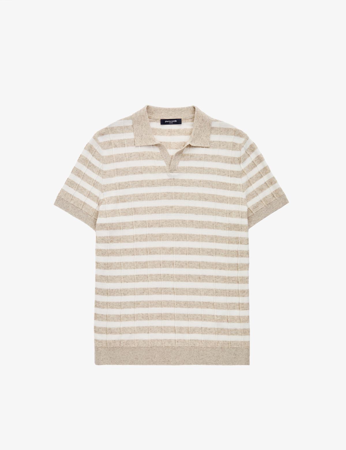 Bej Slim Fit Kazak - 50320812006