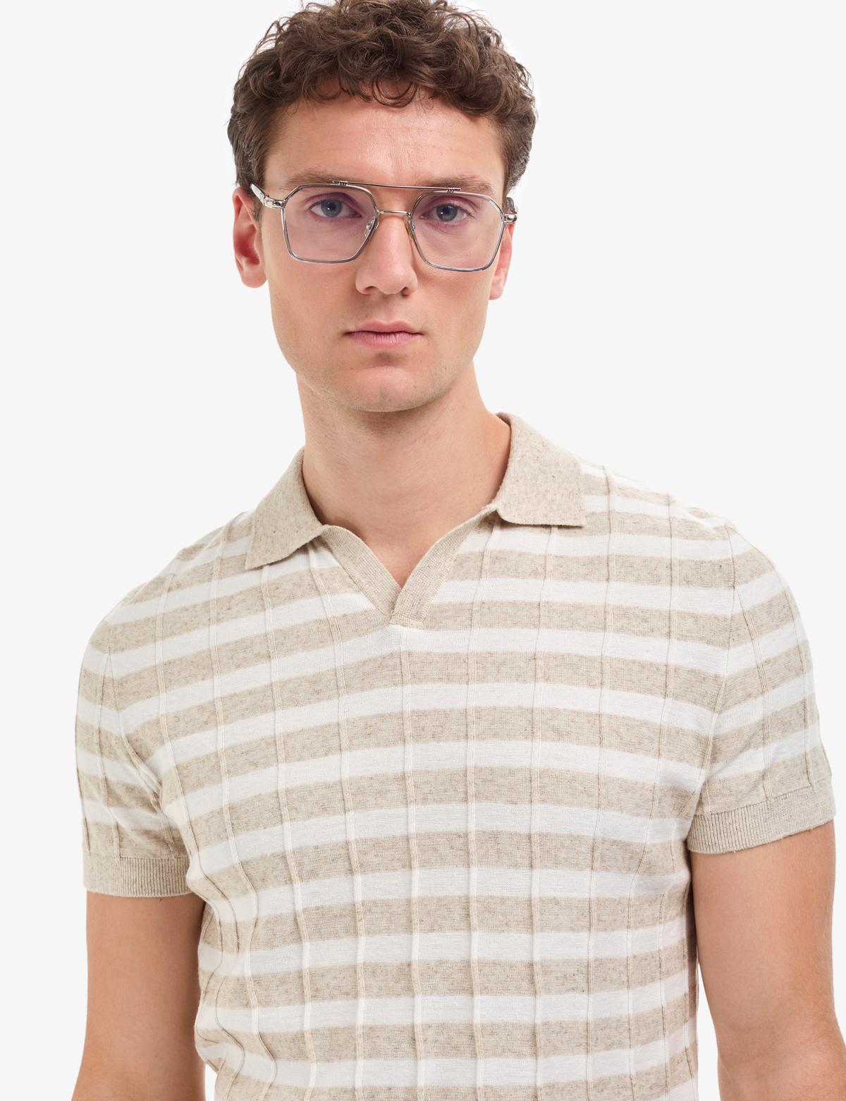 Bej Slim Fit Kazak - 50320812006