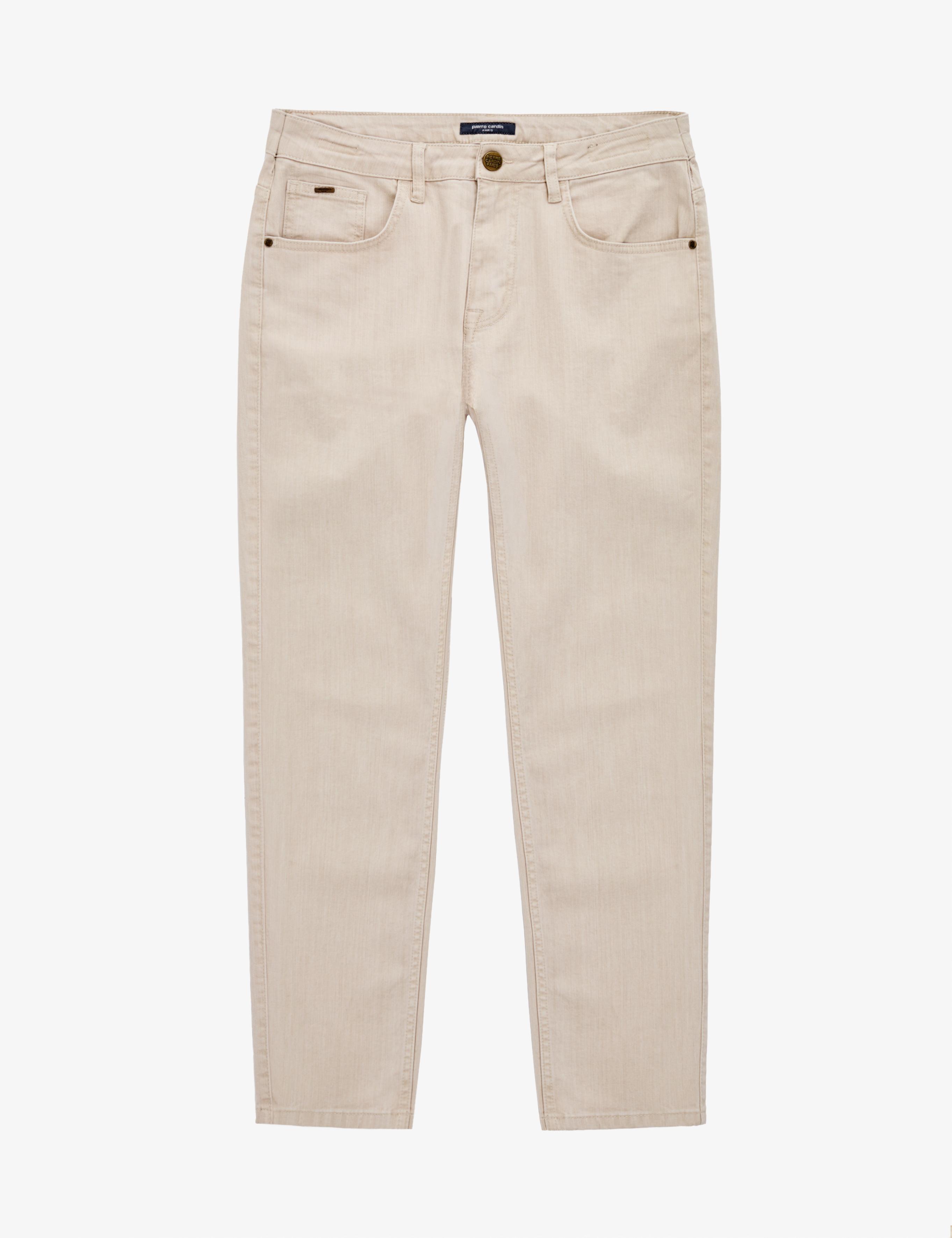 Bej Slim Fit Jean Pantolon