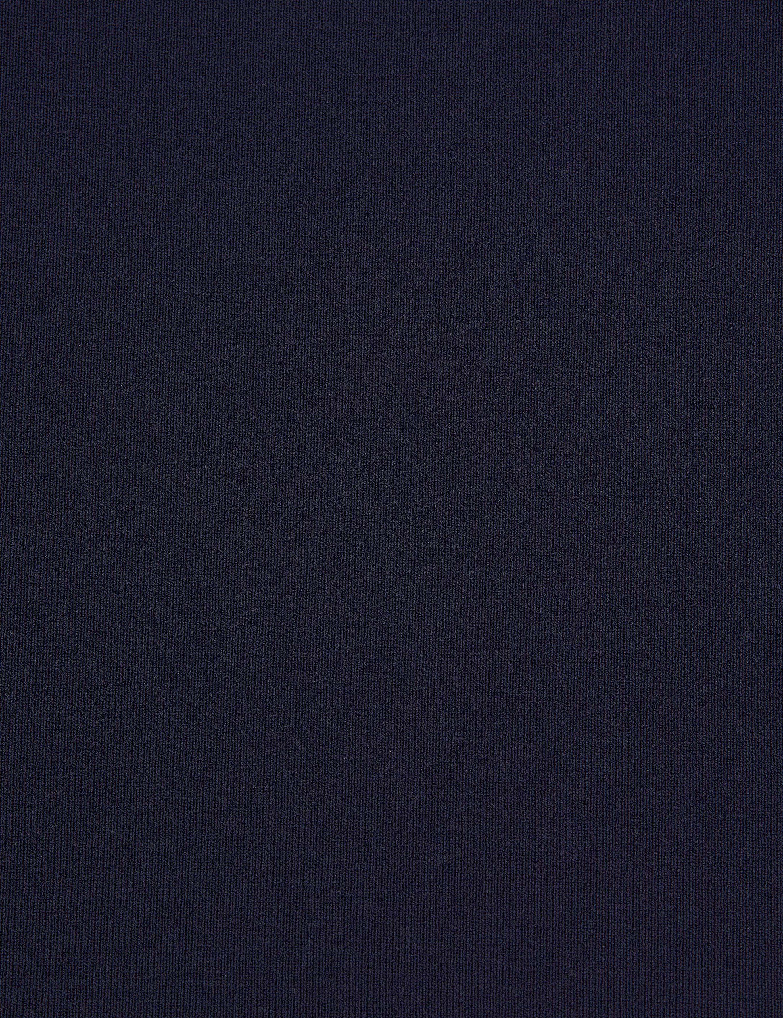 Lacivert Slim Fit Triko Etek