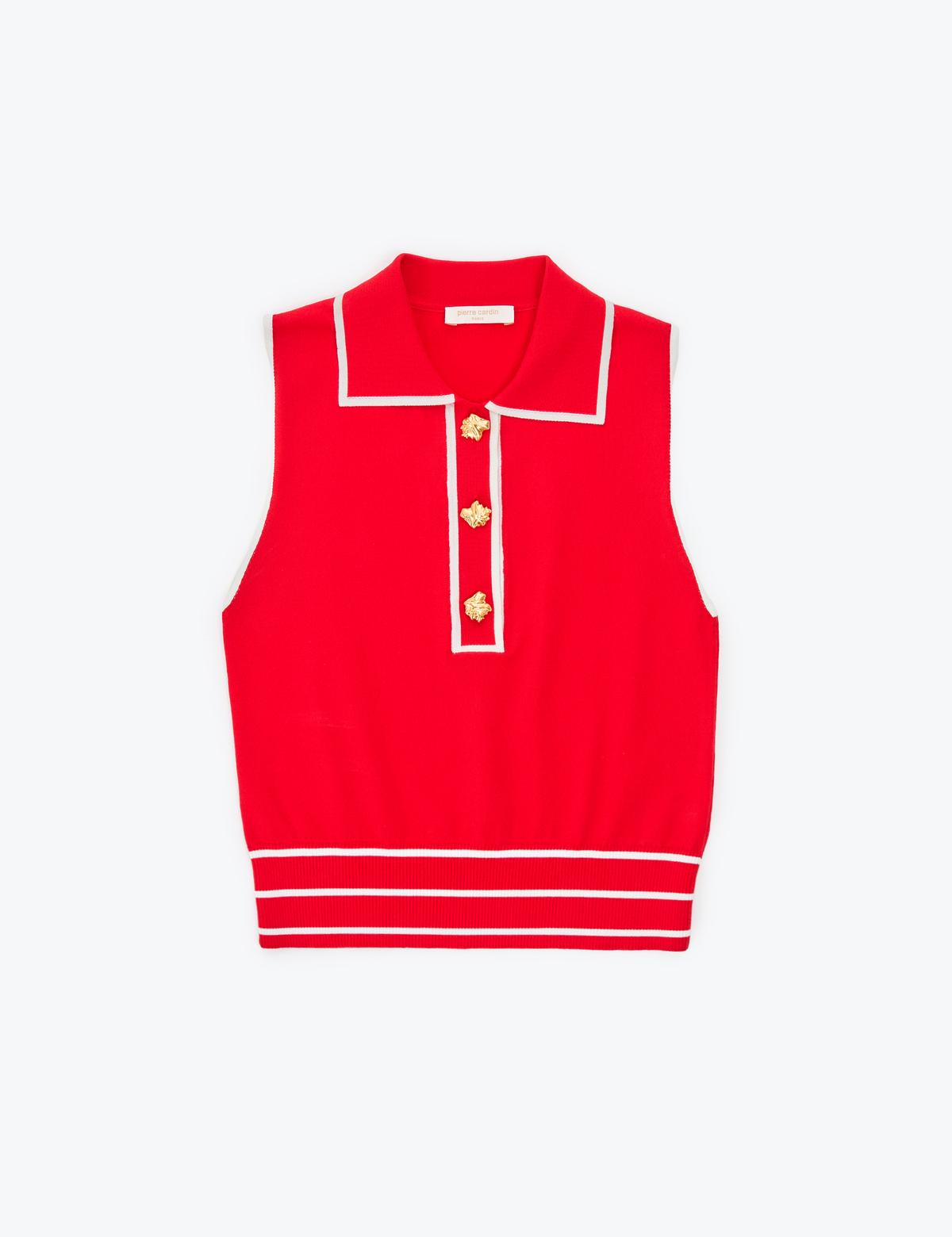 Kırmızı Regular Fit Kazak - 50324035008