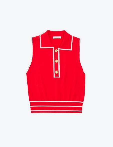 Kırmızı Regular Fit Kazak - 50324035008