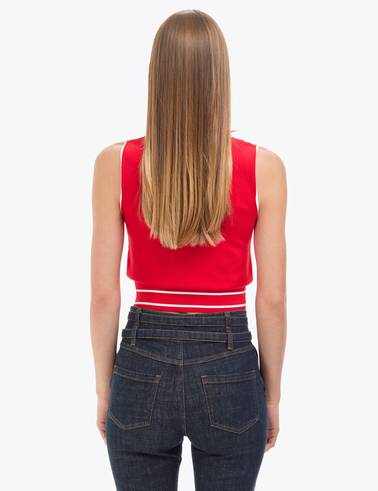 Kırmızı Regular Fit Triko Tişört