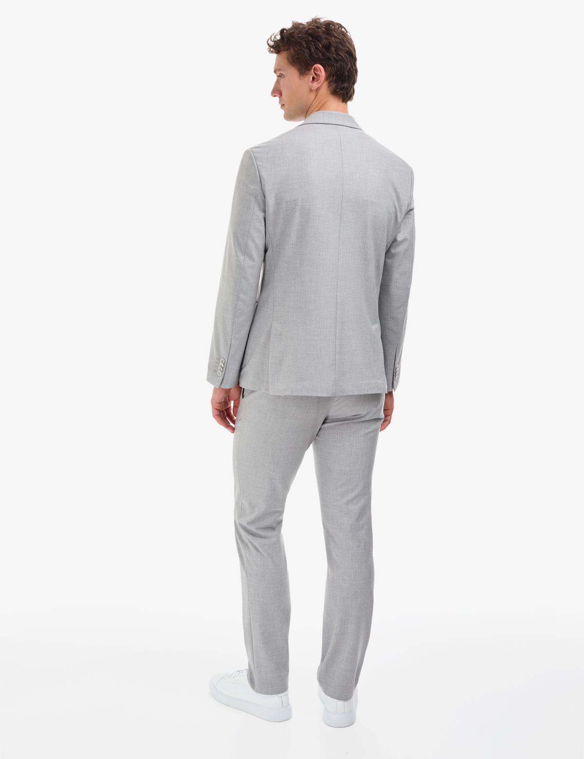 Gri Ex. Slim Fit Takım Elbise - 50319621005