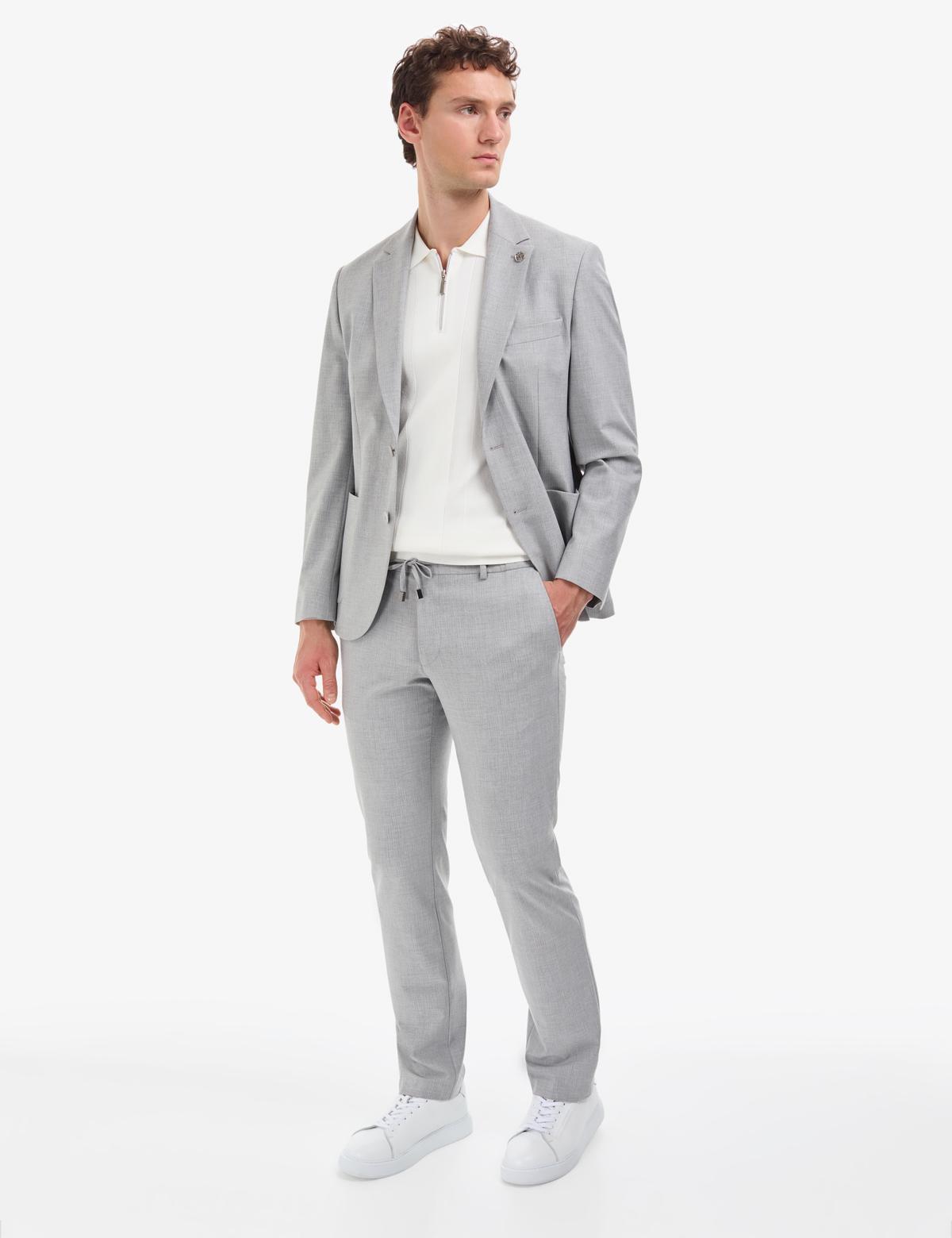 Gri Ex. Slim Fit Takım Elbise - 50319621005