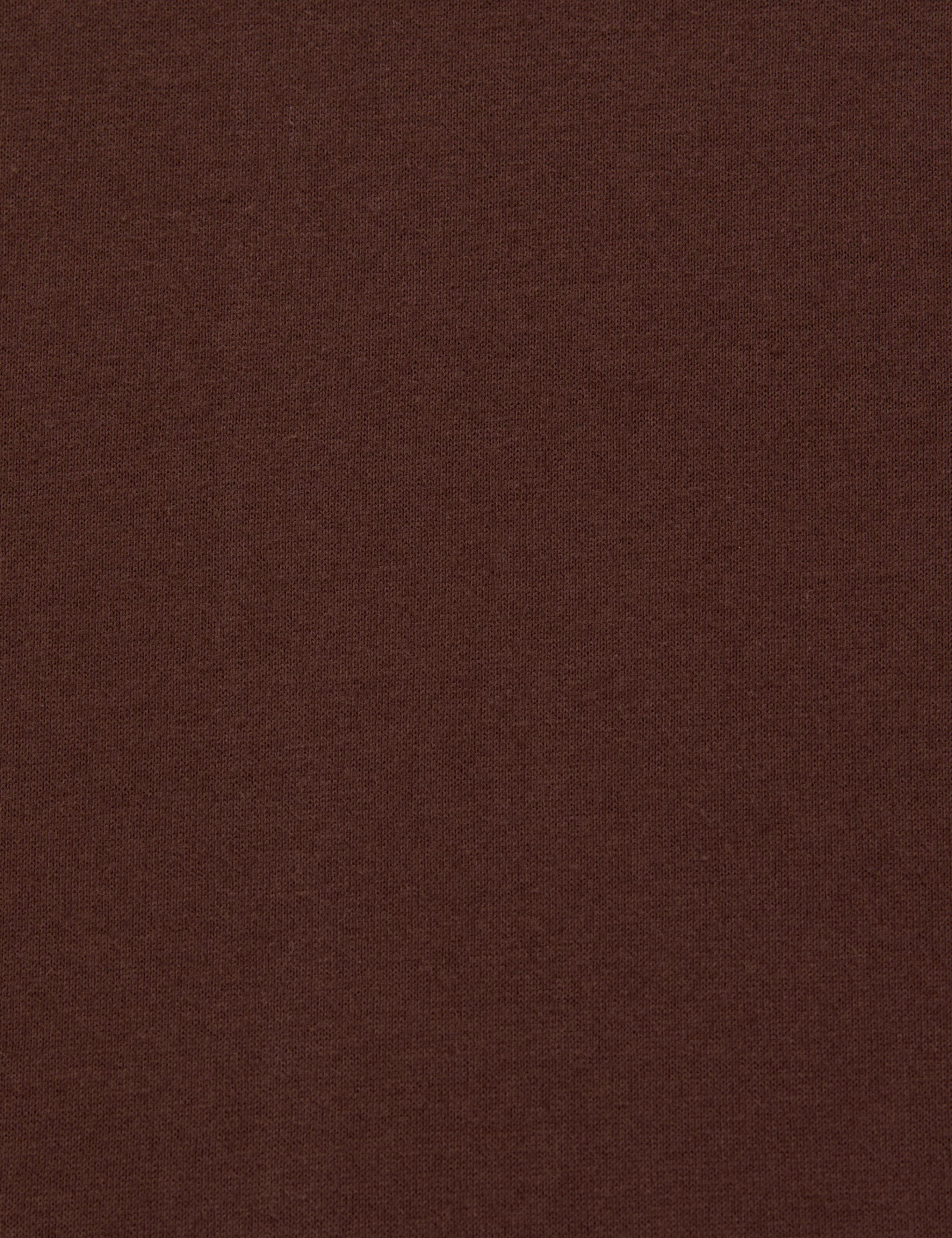 Koyu Kahverengi Regular Fit Basic Tişört