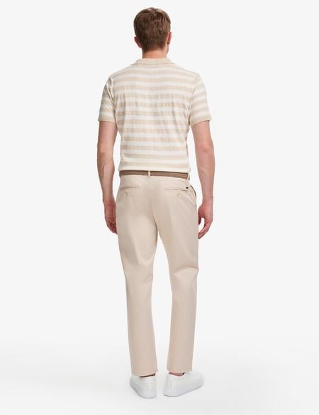 Bej Regular Fit Basic Kanvas Pantolon - 50305473108