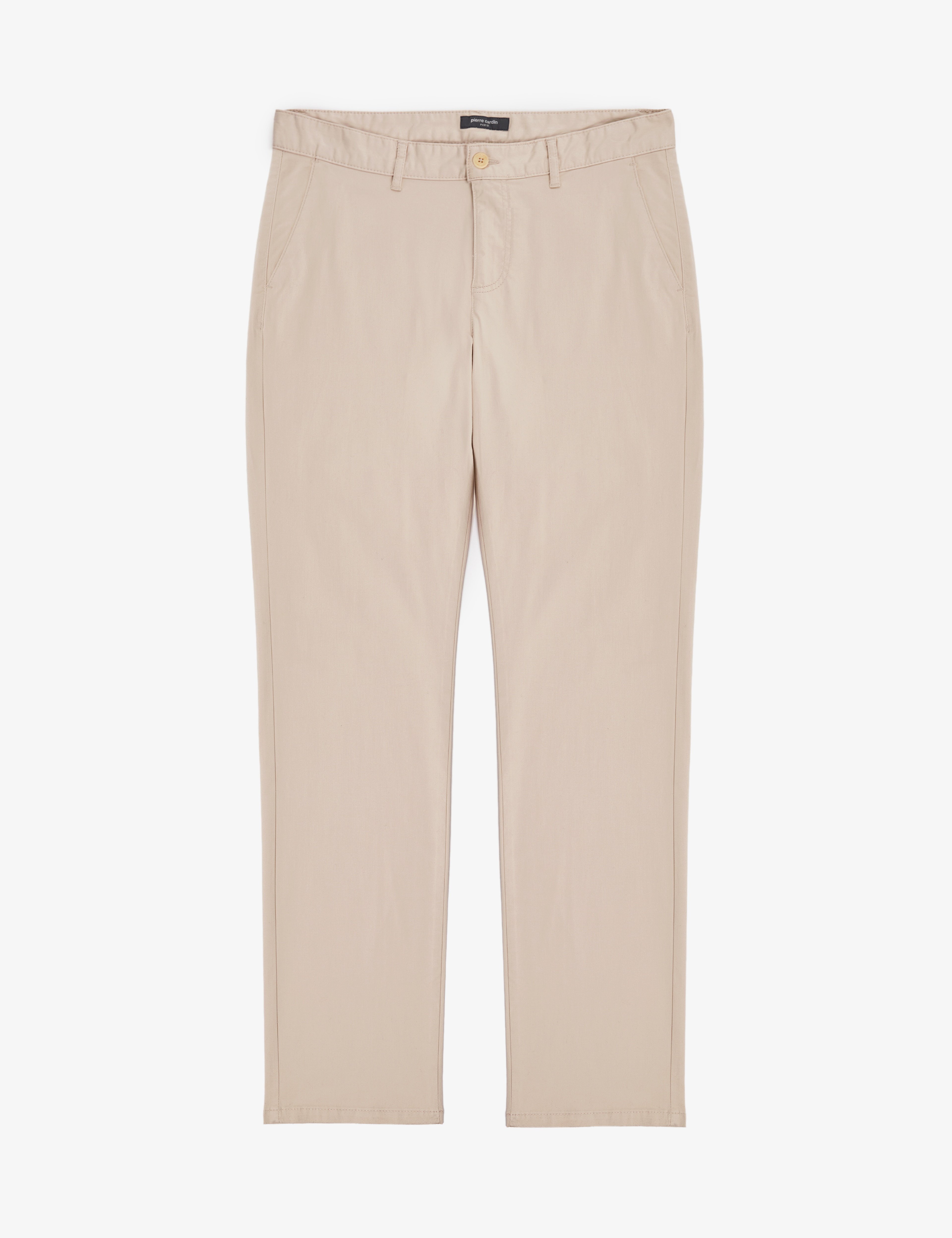 Bej Regular Fit Basic Kanvas Pantolon - Image 5