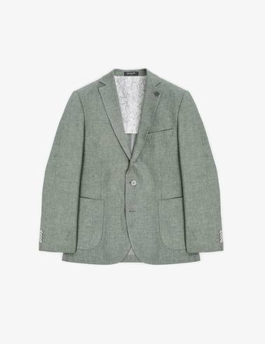 Mint Ex. Slim Fit Keten Pamuk Karışımlı Ceket
