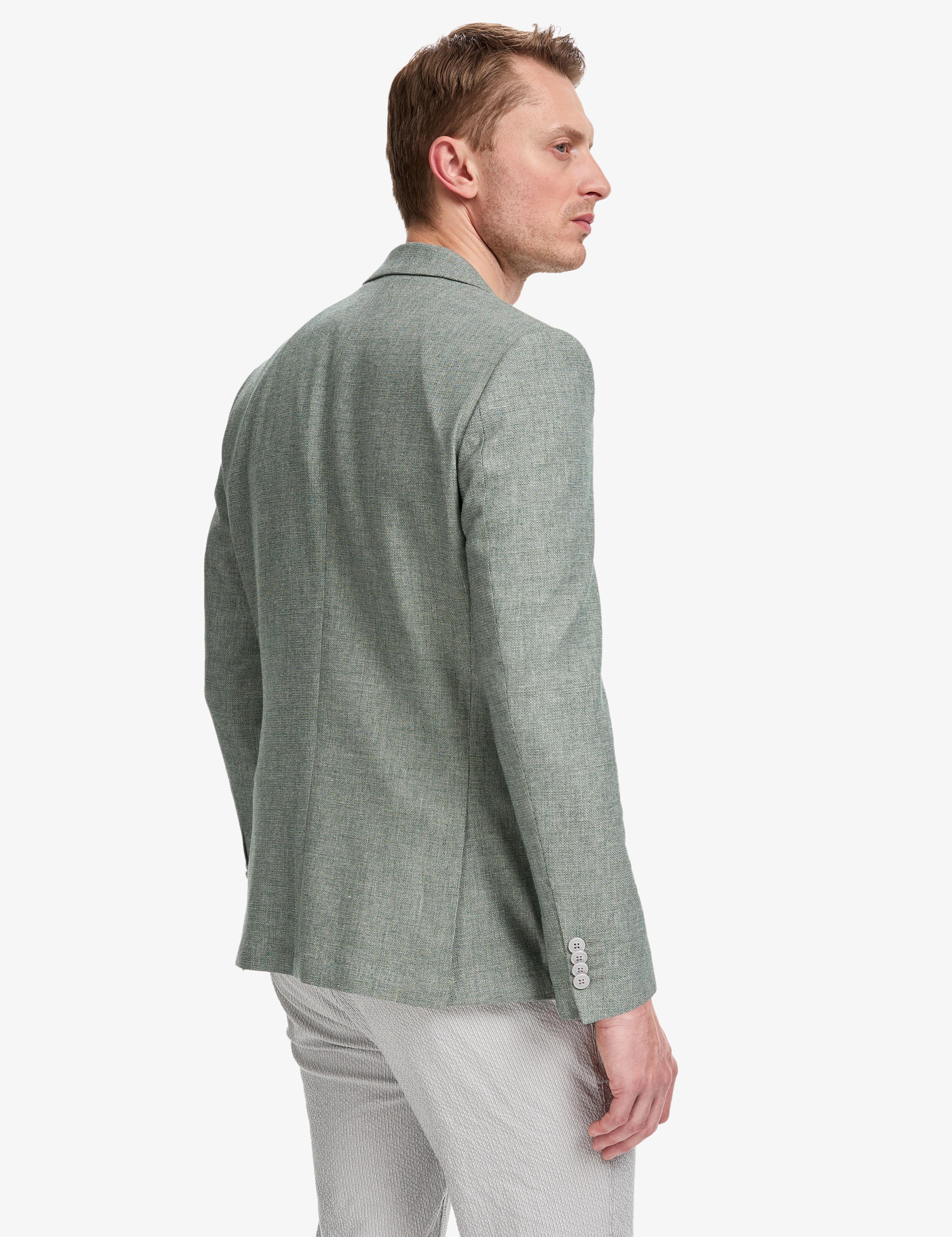 Mint Ex. Slim Fit Keten Pamuk Karışımlı Ceket