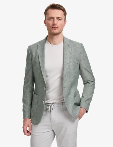 Mint Ex. Slim Fit Keten Pamuk Karışımlı Ceket