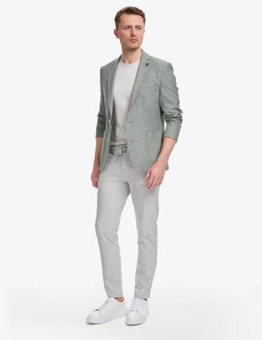 Mint Ex. Slim Fit Keten Pamuk Karışımlı Ceket