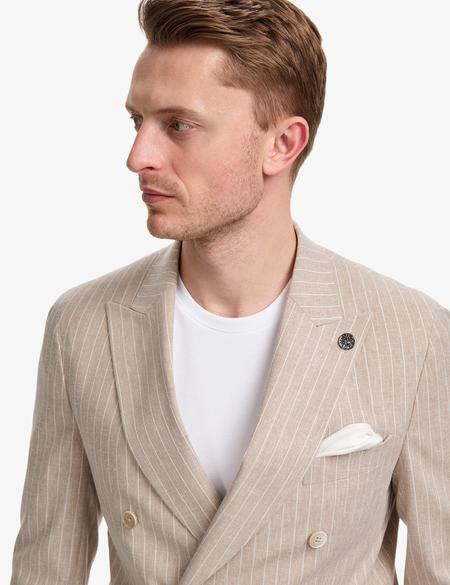 Açık Kahverengi Ex. Slim Fit Takım Elbise - 50324855026