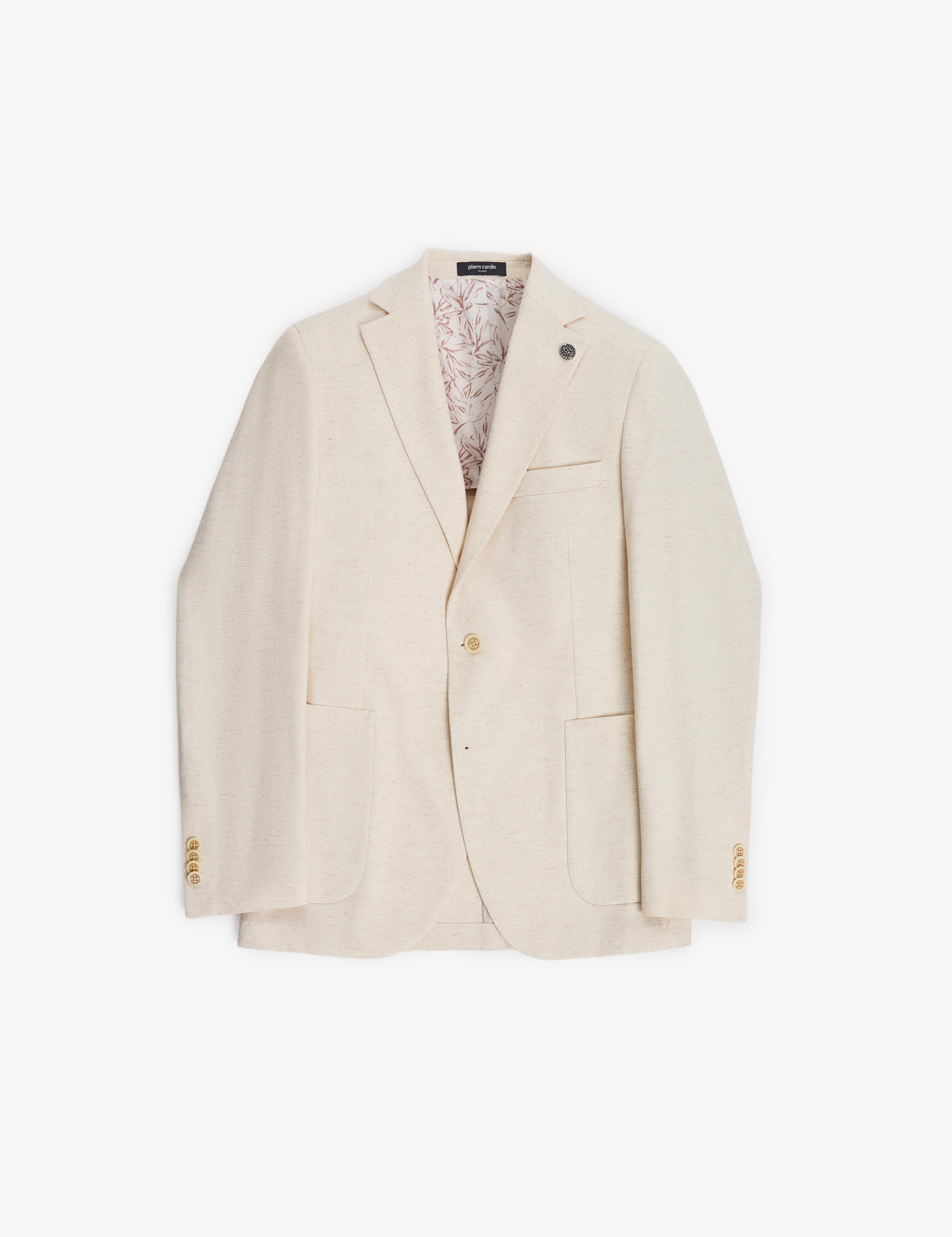 Bej Ex. Slim Fit Ceket