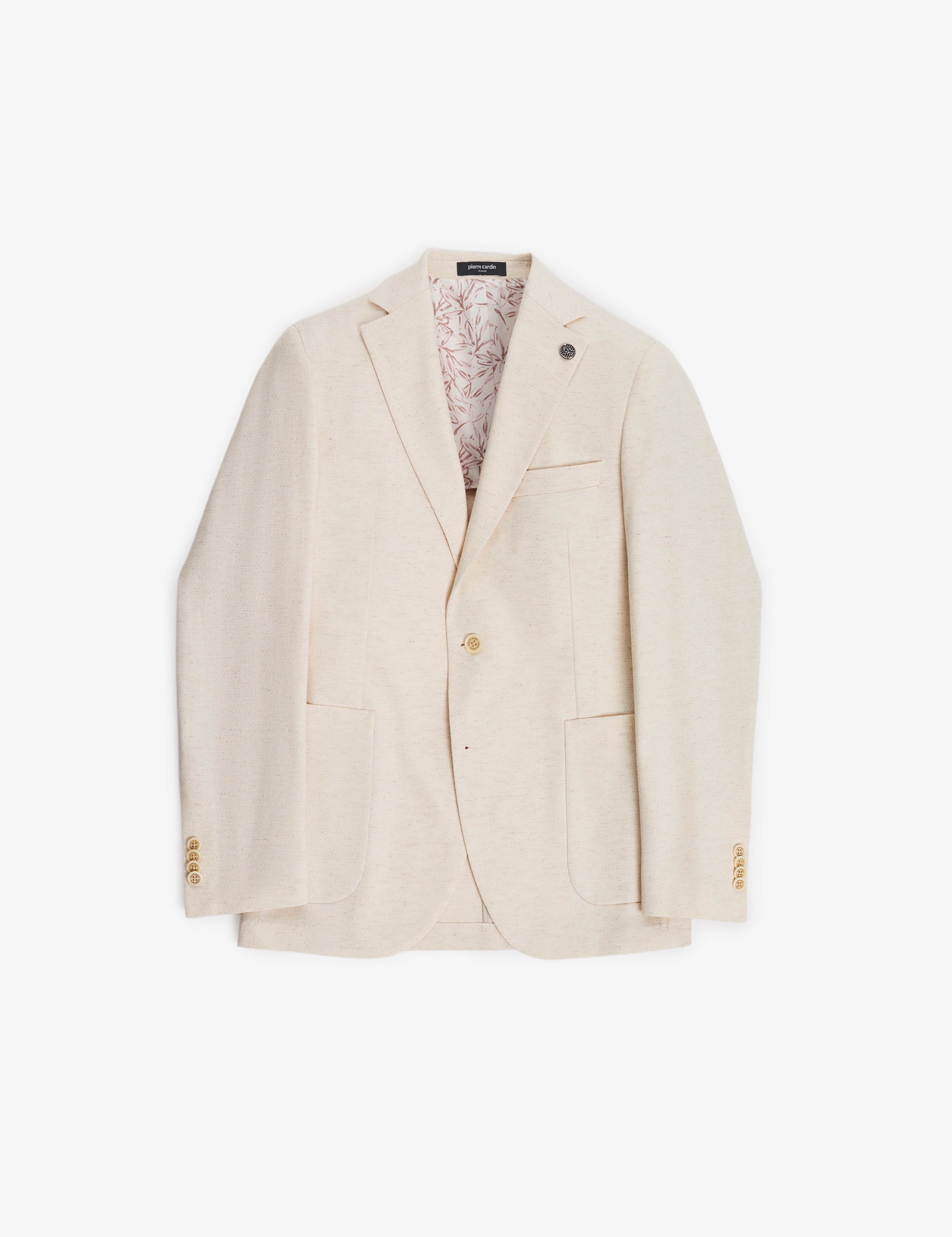 Bej Ex. Slim Fit Pamuk Karışımlı Ceket - Image 6