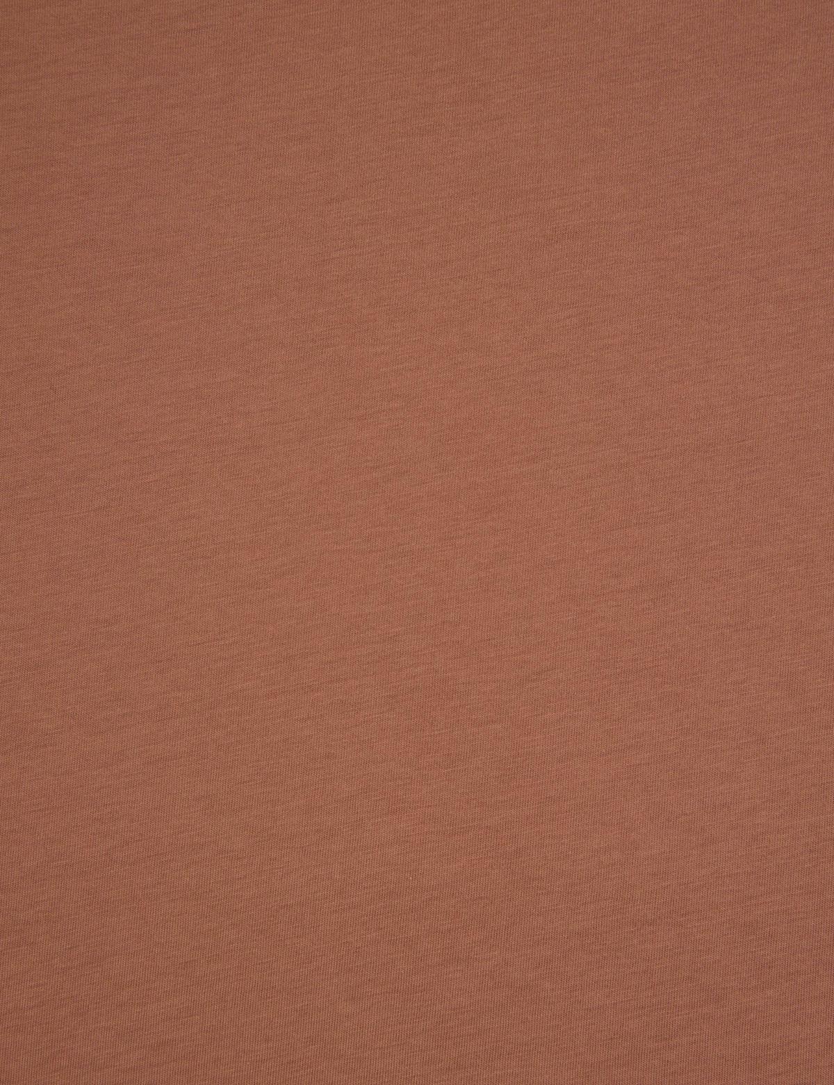 Açık Kahverengi Slim Fit %100 Pamuk Bisiklet Yaka Basic Tişört - 50325307007